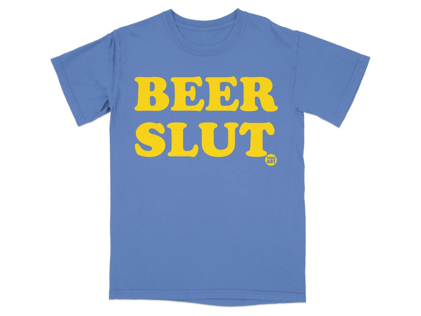 Fun Blue Beer Slut Short Sleeve Unisex T-Shirt
