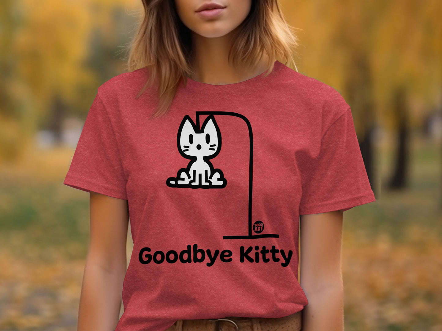 Trendy Goodbye Kitty T-Shirt for Cat Lovers