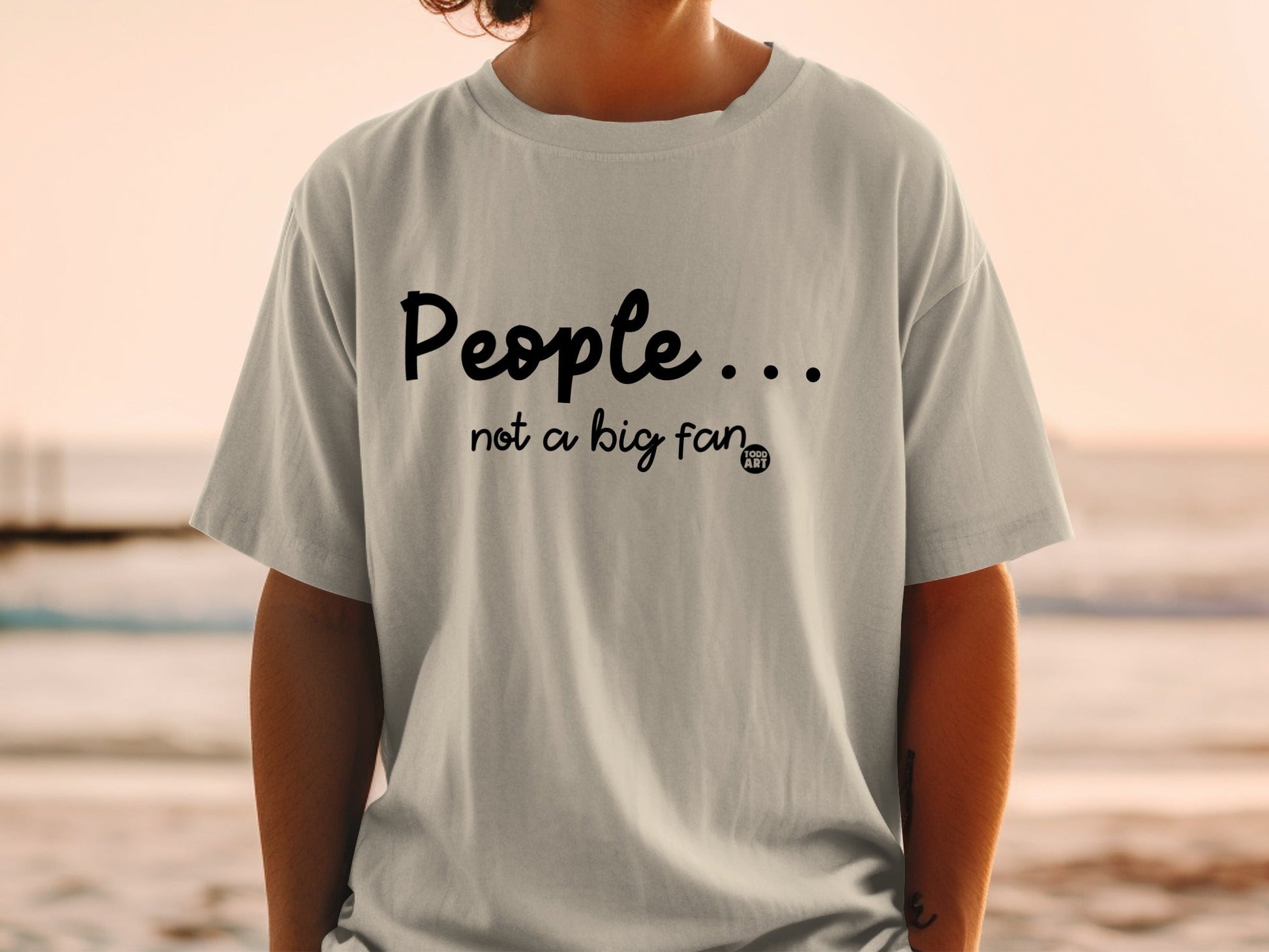 People not a big fan graphic t-shirt product