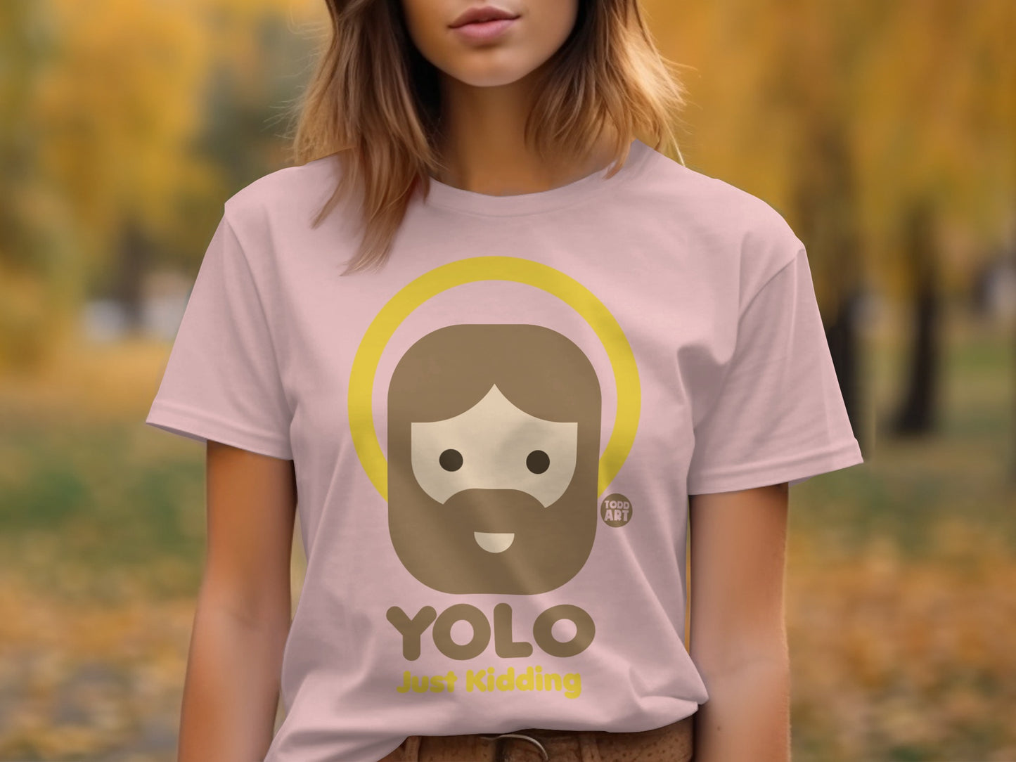 YOLO Just Kidding Funny Graphic T-Shirt