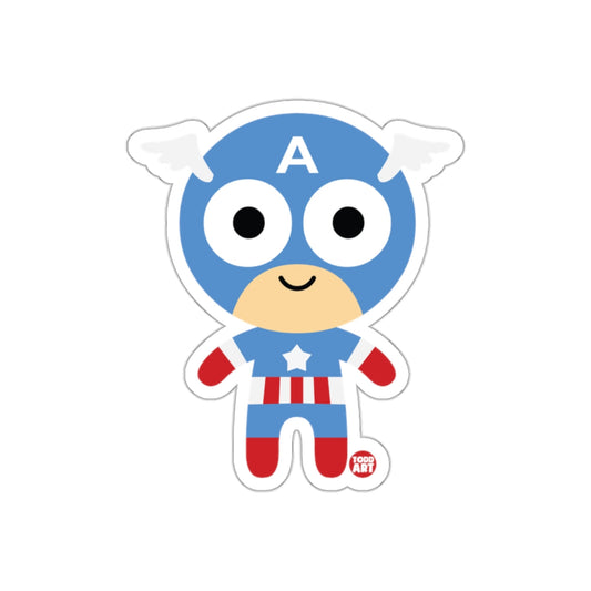 Cute Superhero Character Sticker for Kids