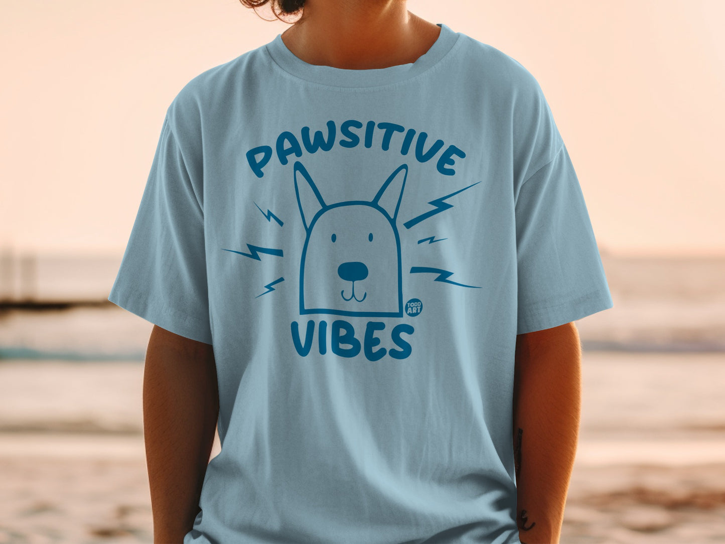 Pawsitive Vibes Graphic Tee for Animal Lovers Shirt