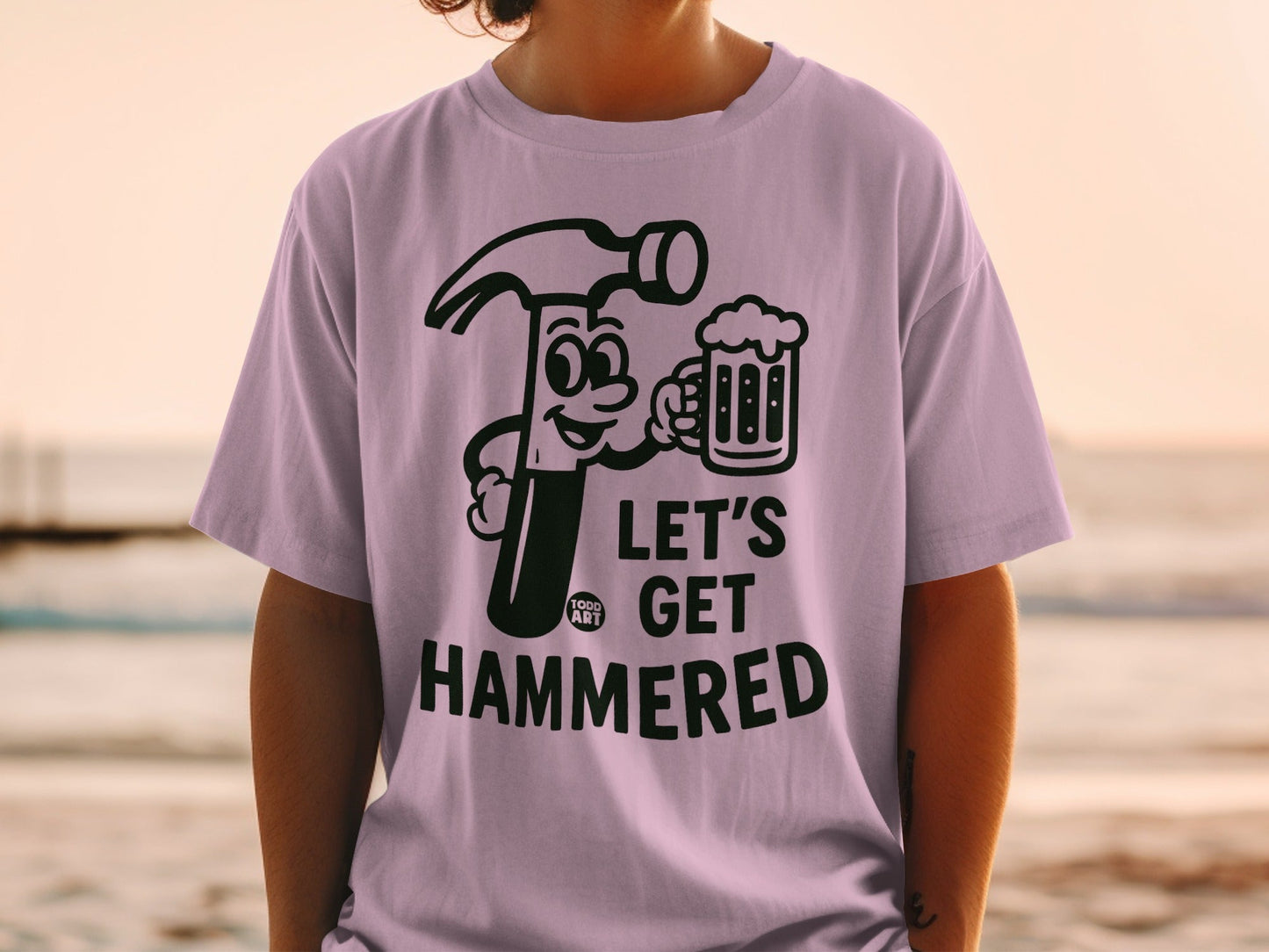 Let's Get Hammered Graphic Tee for Fun Occasions