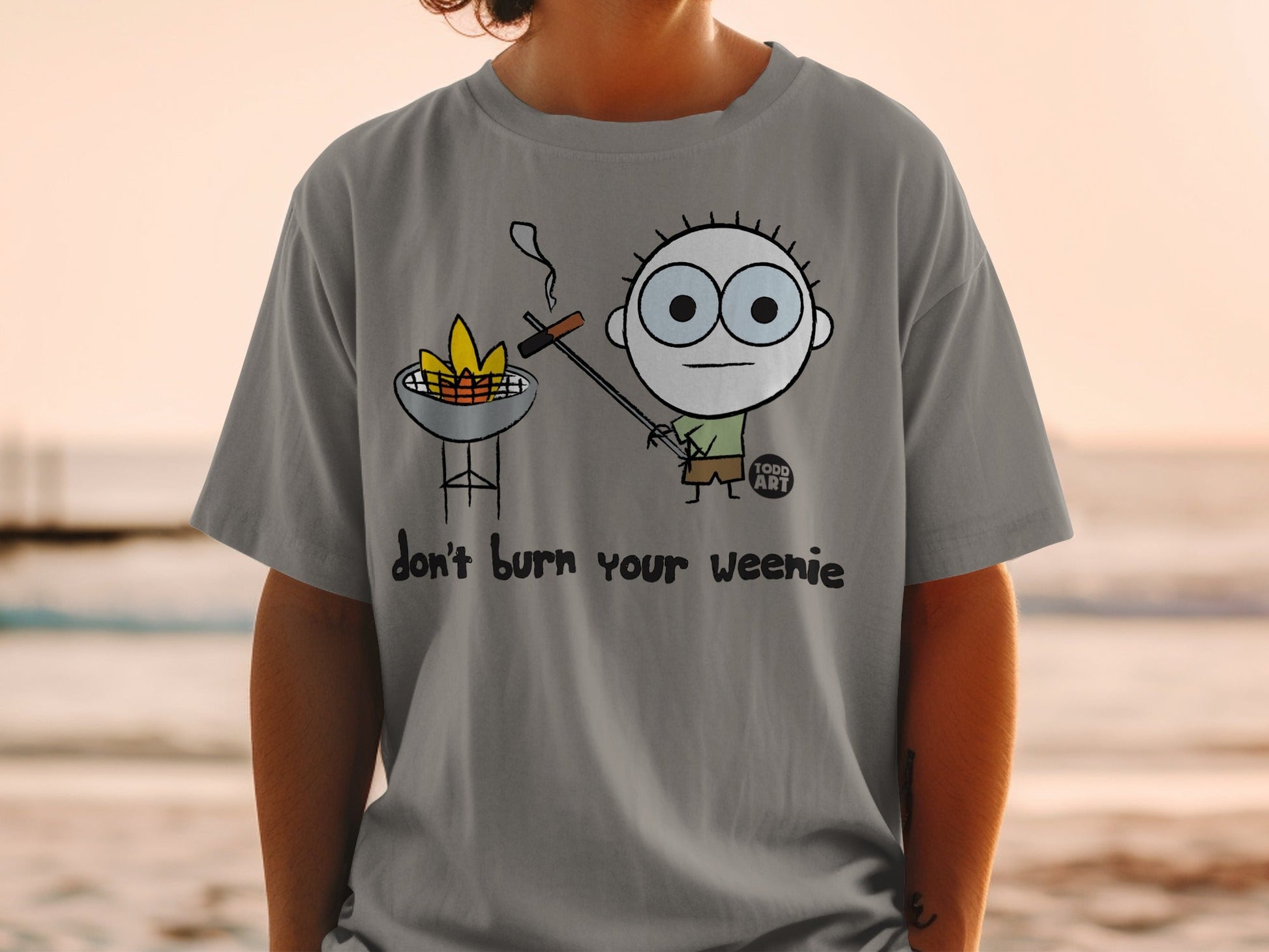 Don't Burn Your Weenie Funny BBQ T-shirt