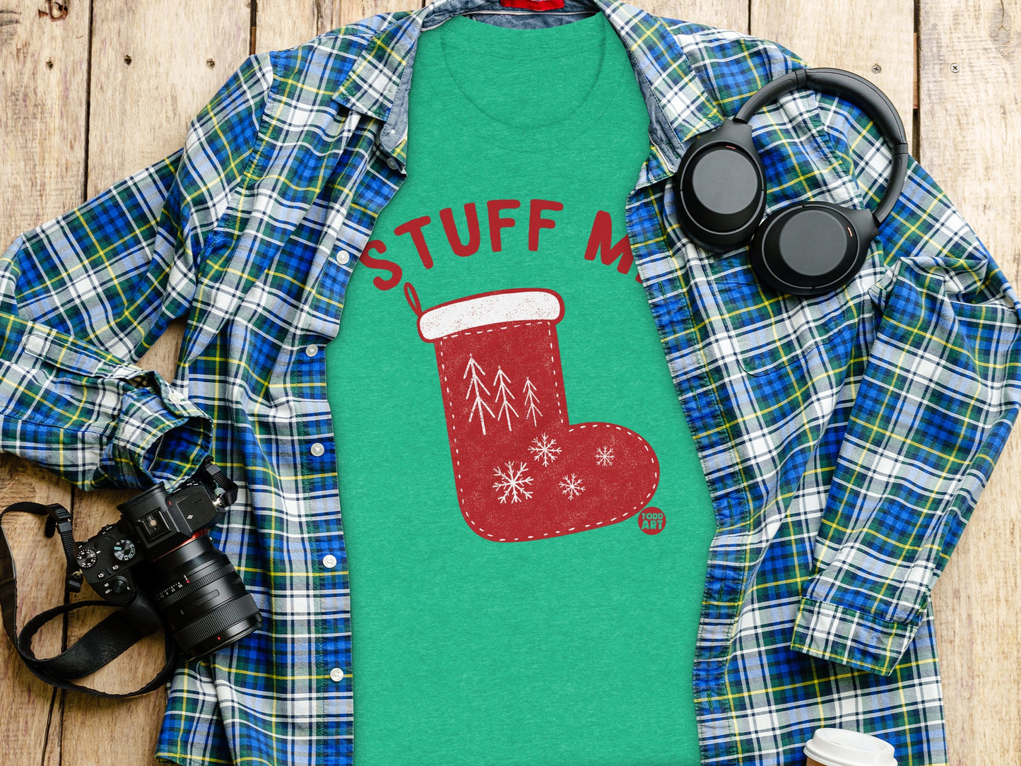 Stuff My Stocking Graphic T-shirt for Christmas Celebrations