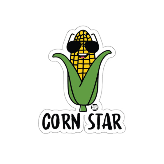 Corn Star with Sunglasses Sticker Funny Corn Decor