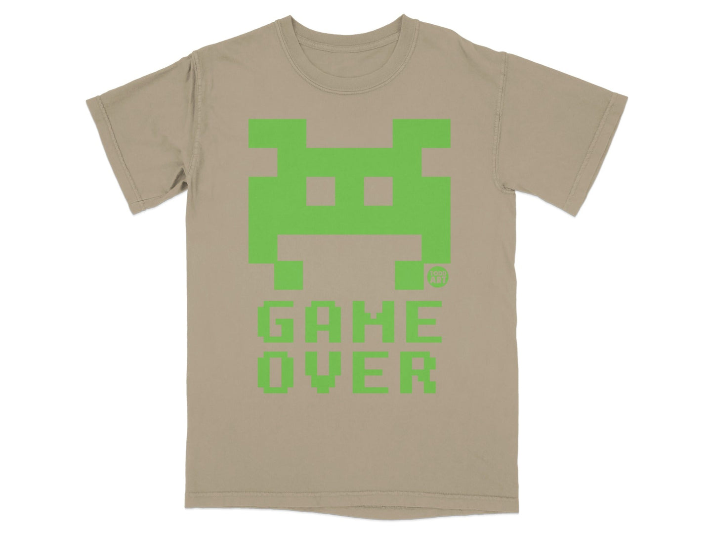 Game Over Alien Design T-Shirt Retro Gaming Apparel