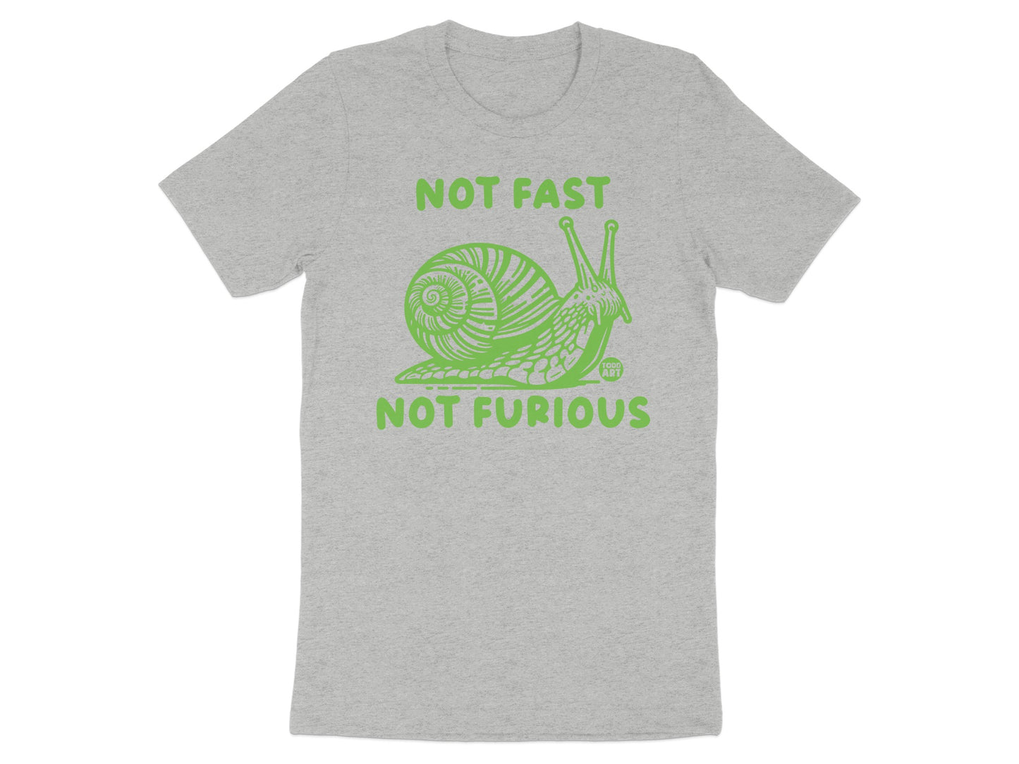 Not Fast Not Furious Snail Graphic T-shirt