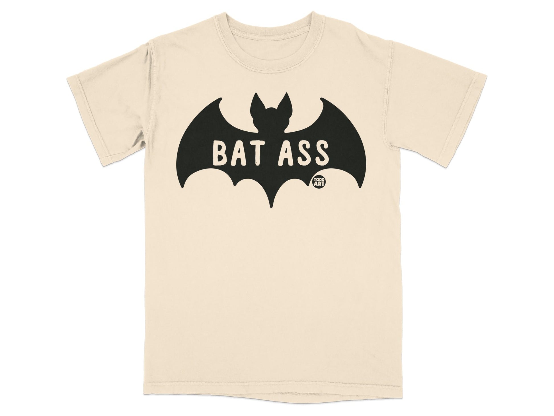 Bat Ass Graphic Tee Shirt with Bold Bat Design