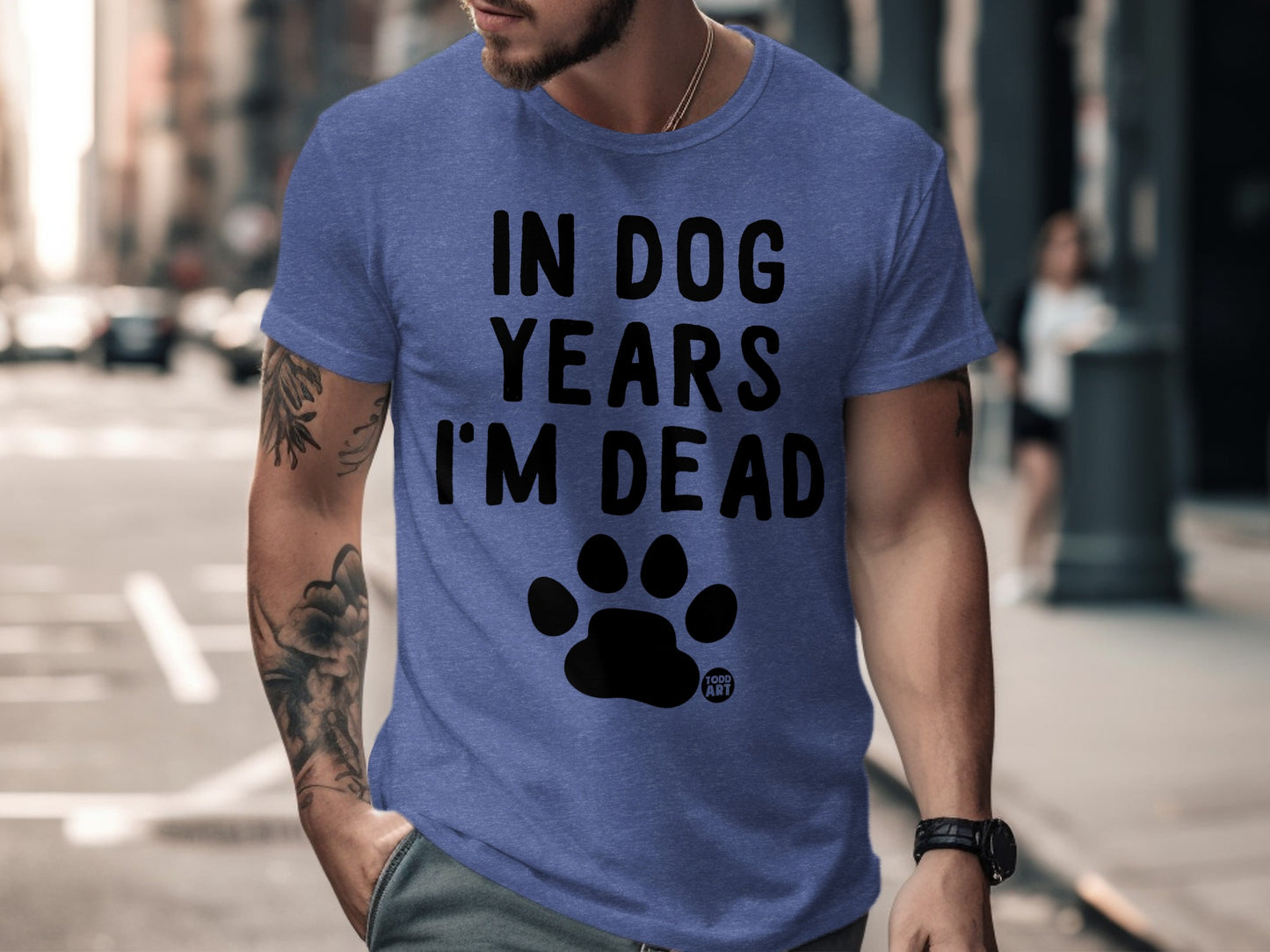 In Dog Years I'm Dead Funny Graphic Tee product