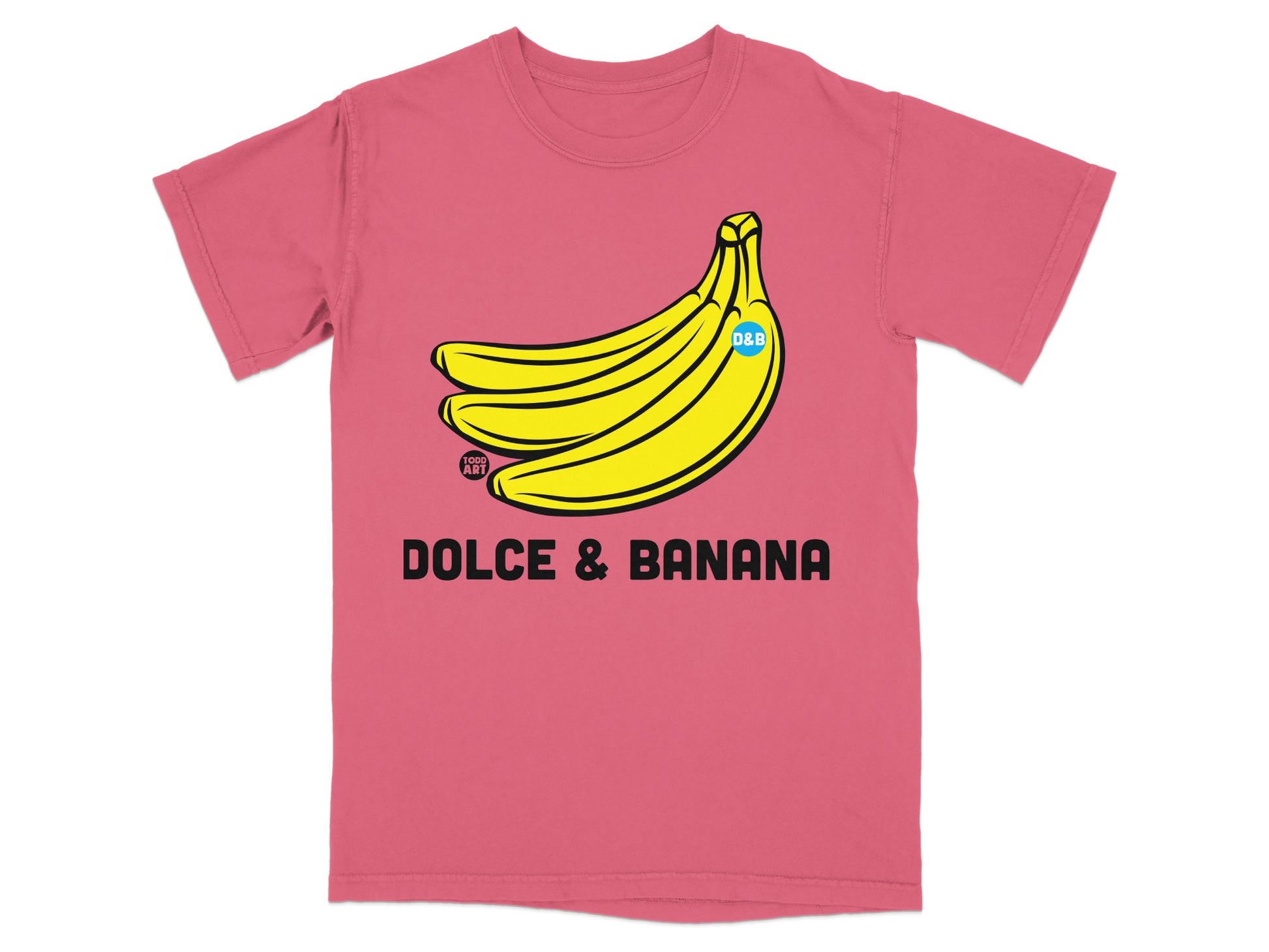 Rose Pink DOLCE & BANANA Bananas Funny T-Shirt product type