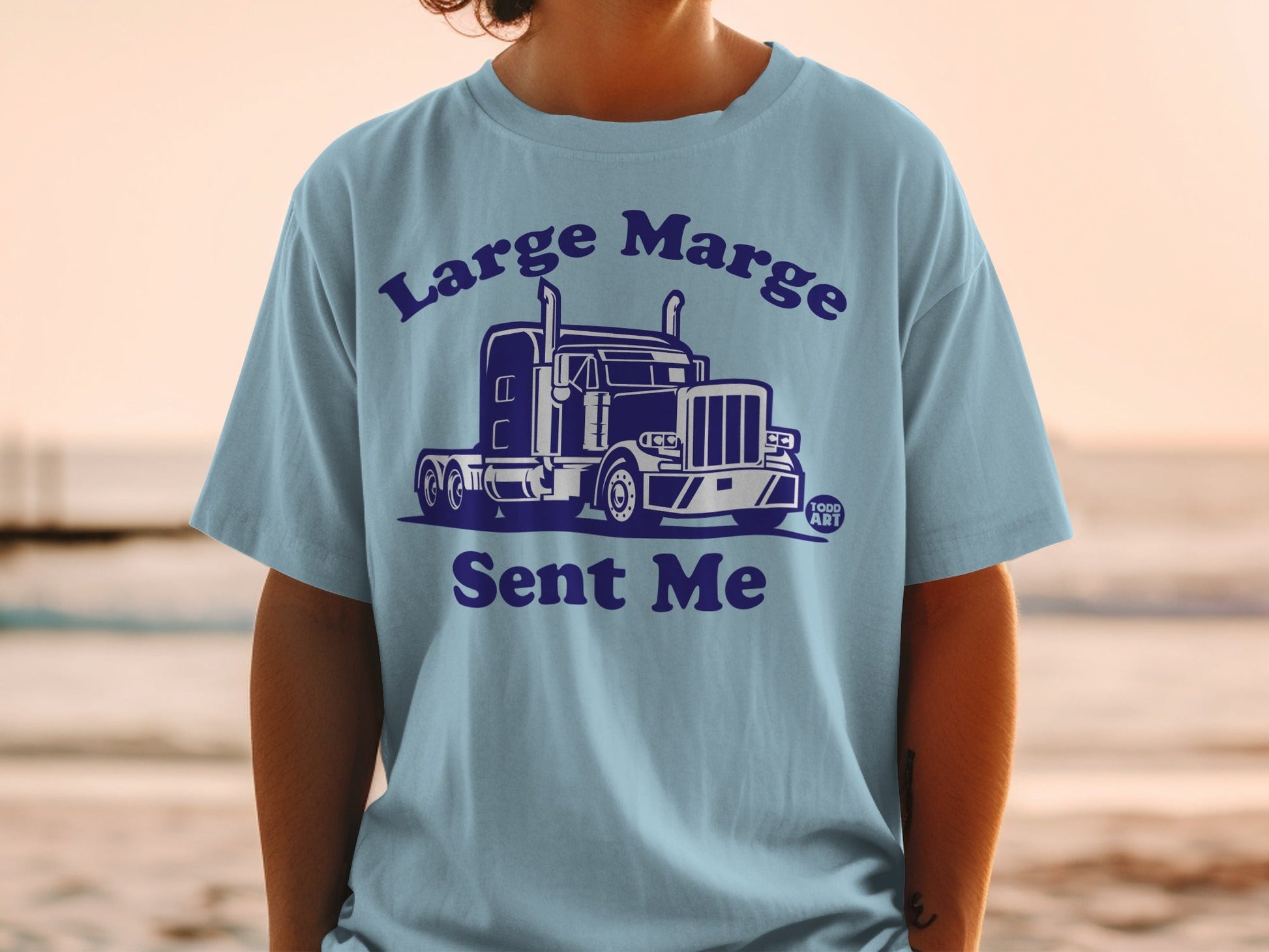 Large Marge Sent Me Truck Graphic T-shirt