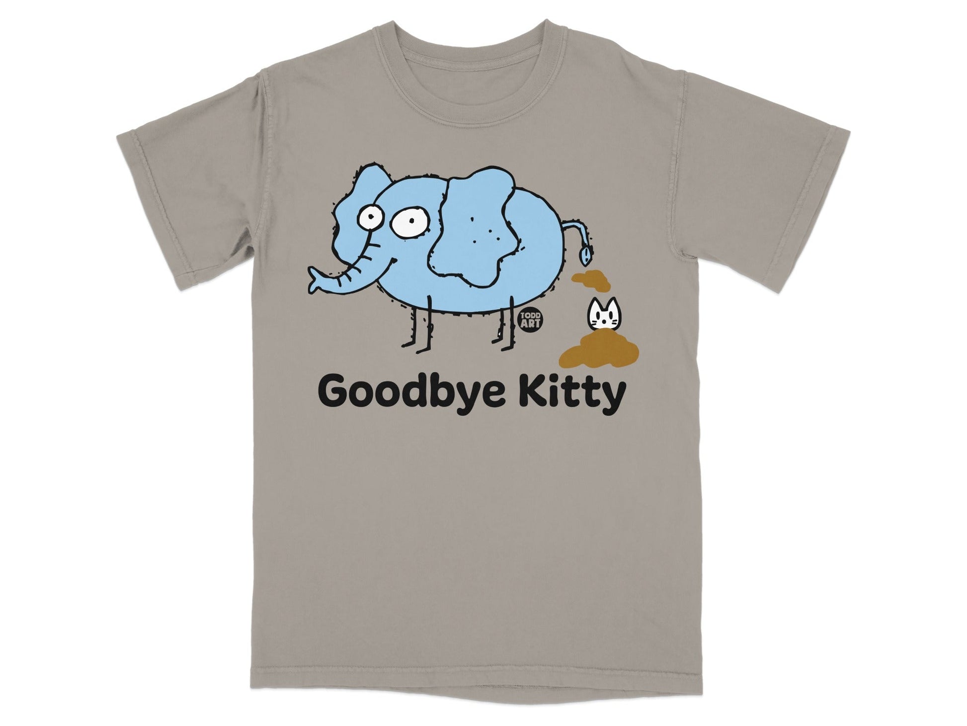 Goodbye Kitty Elephant Graphic T-Shirt