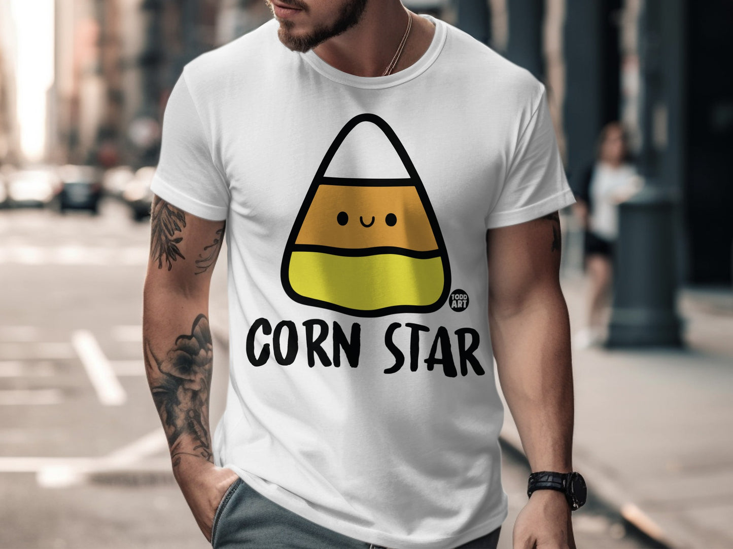 Corn Star Cute Halloween Candy Corn T-Shirt