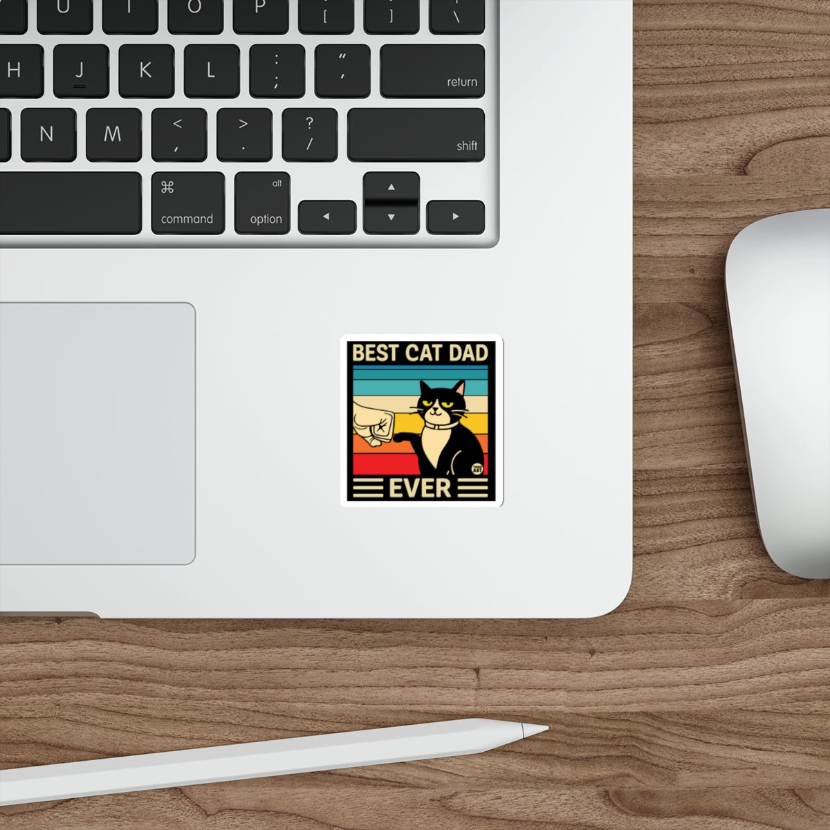 Best Cat Dad Ever Sticker for Cat Lover Gift