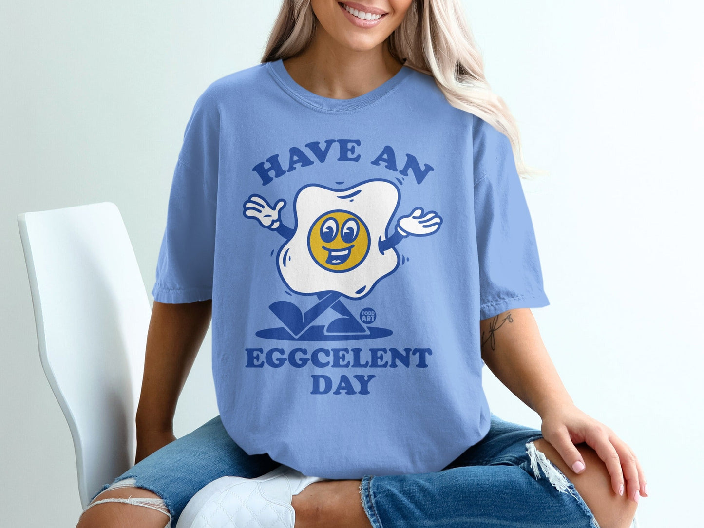 Have an Eggcellent Day Cute Humorous T-shirt Product