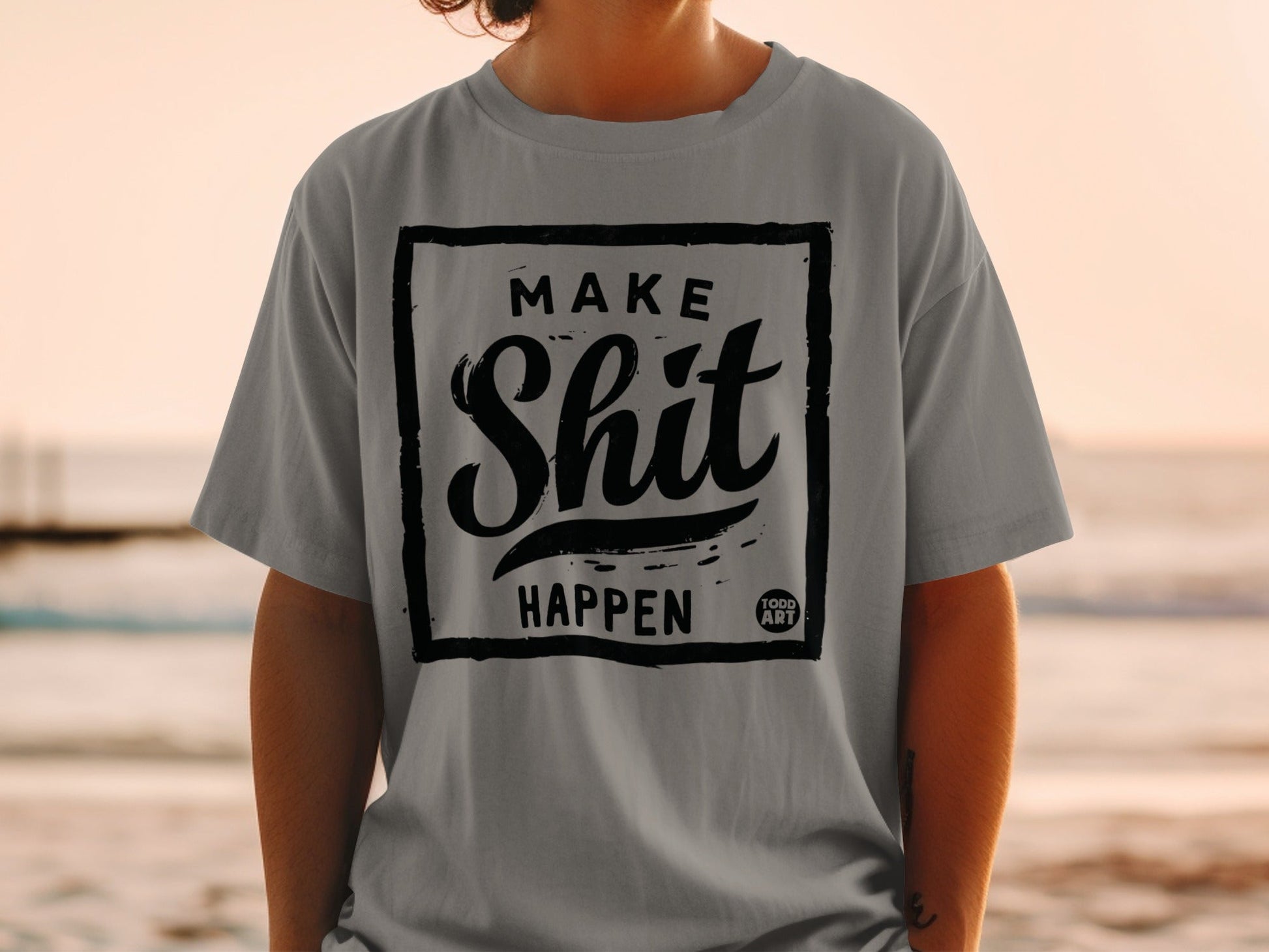 Make Shit Happen Graphic Print T-Shirt