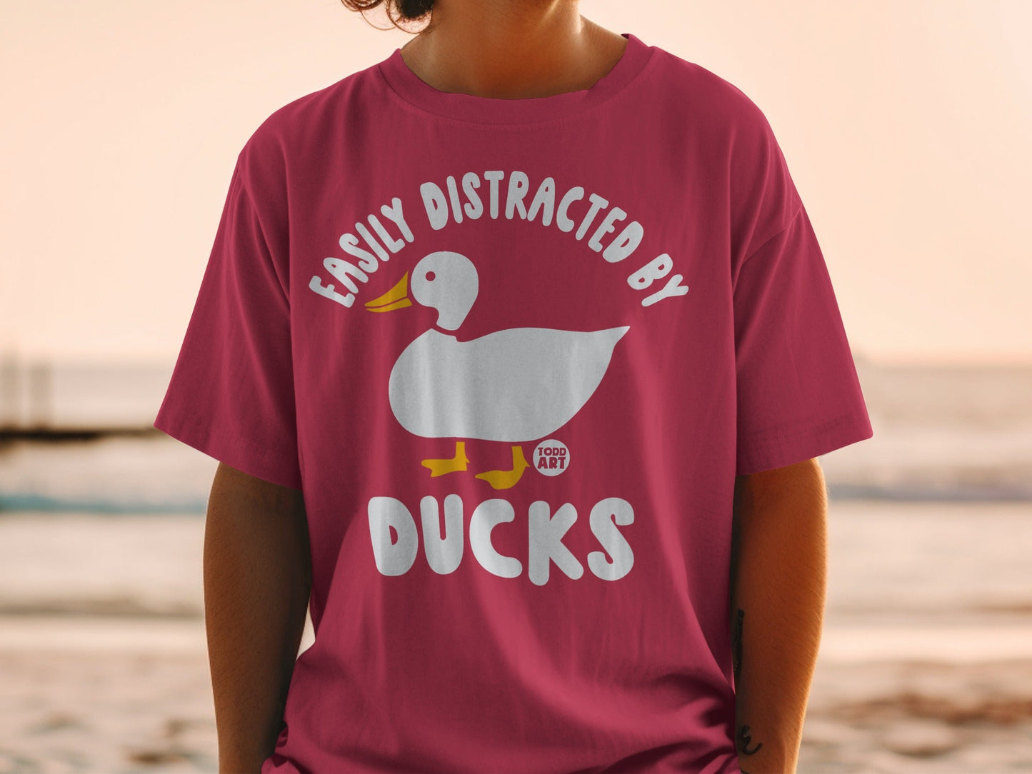 Easily Distracted By Ducks Graphic T-Shirt