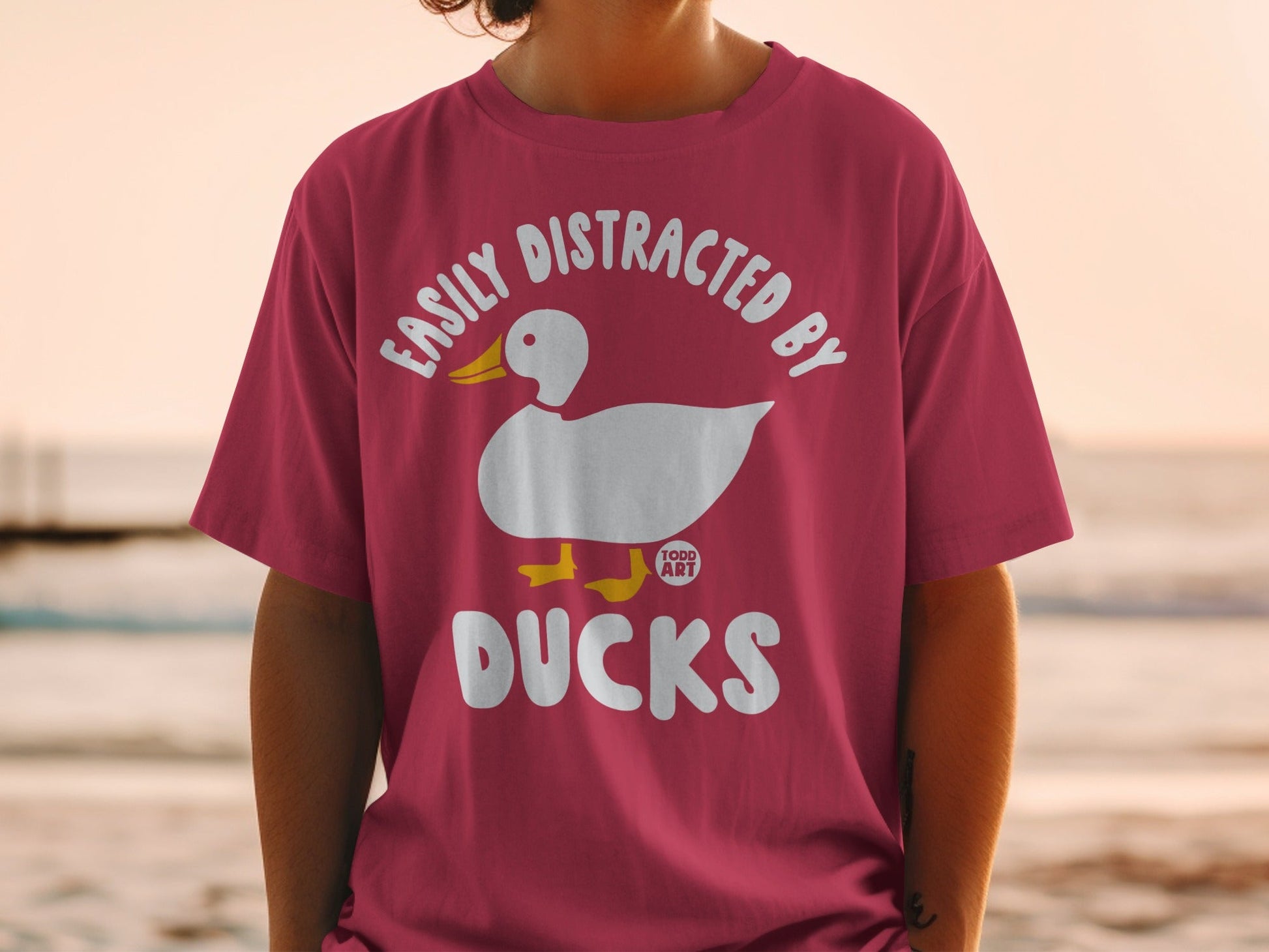Easily Distracted By Ducks Graphic T-Shirt