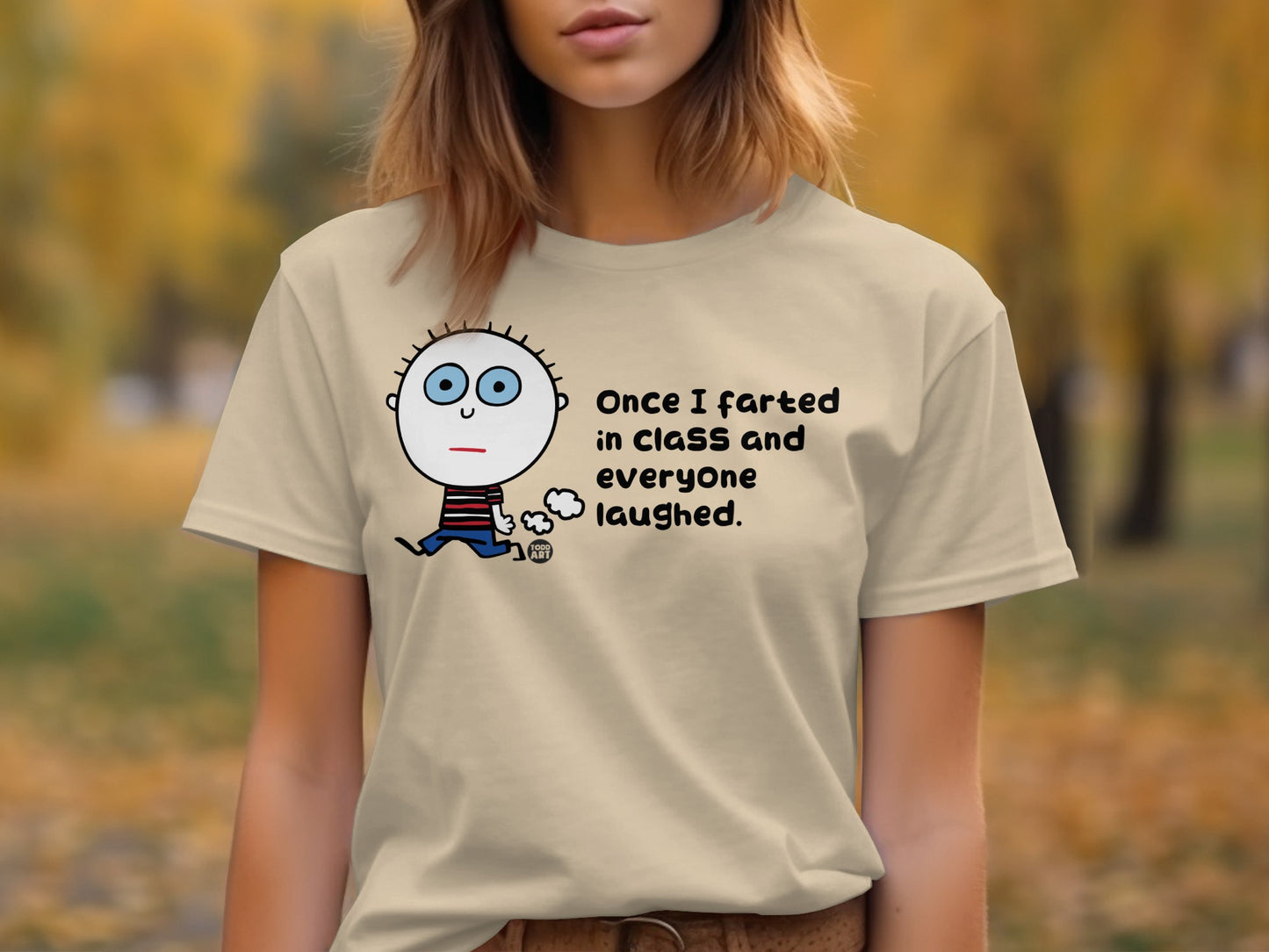 Cartoon Character Farted in Class Hilarious T-Shirt