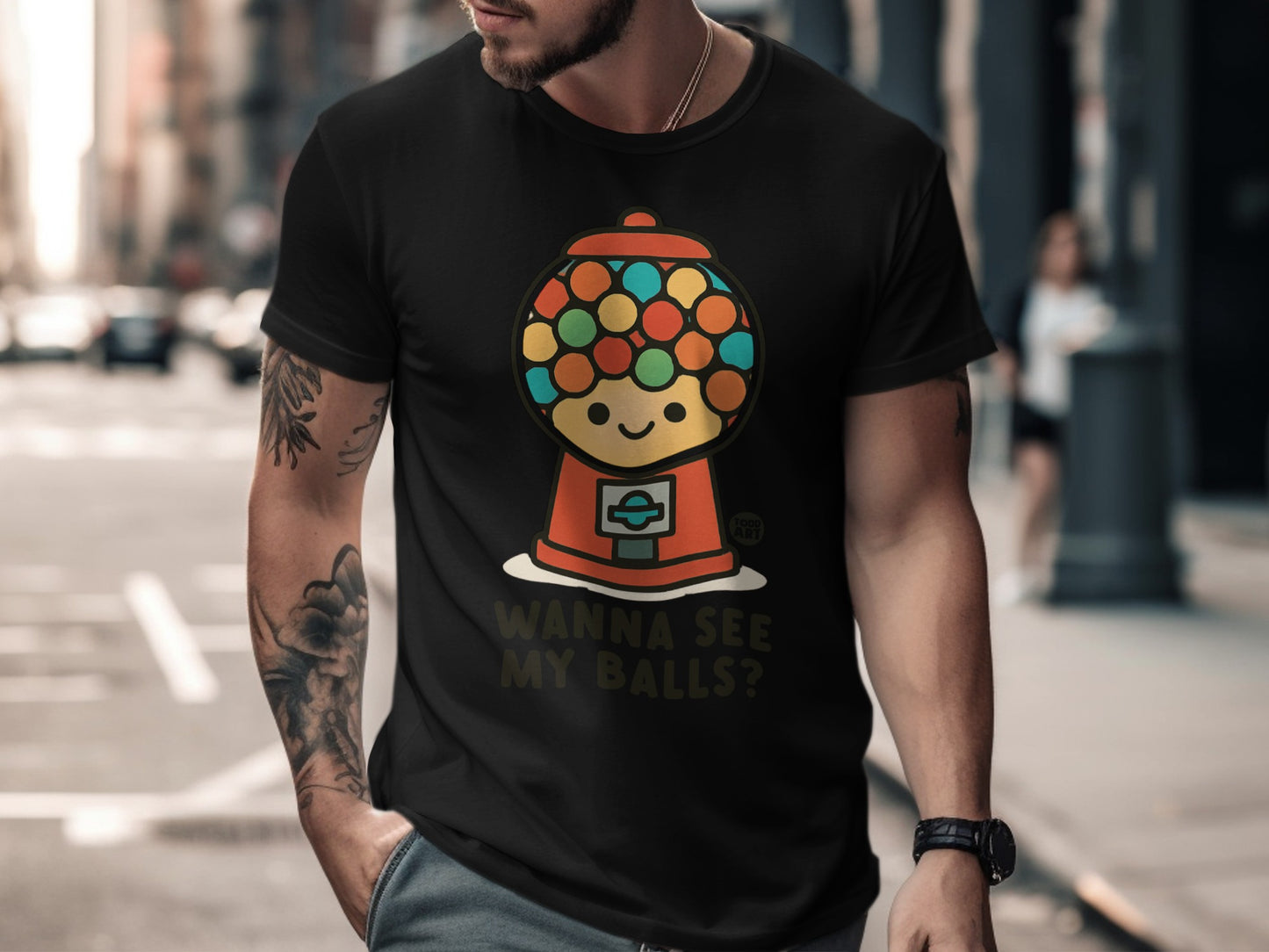Wanna See My Balls Cute Gumball Machine T-shirt