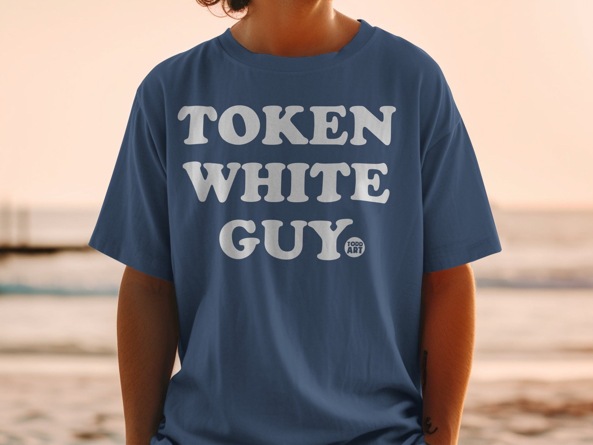 Token White Guy Todd Art Graphic T-shirt