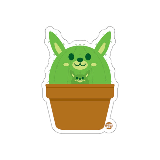 Cute Cactus Parent and Child in Pot Sticker