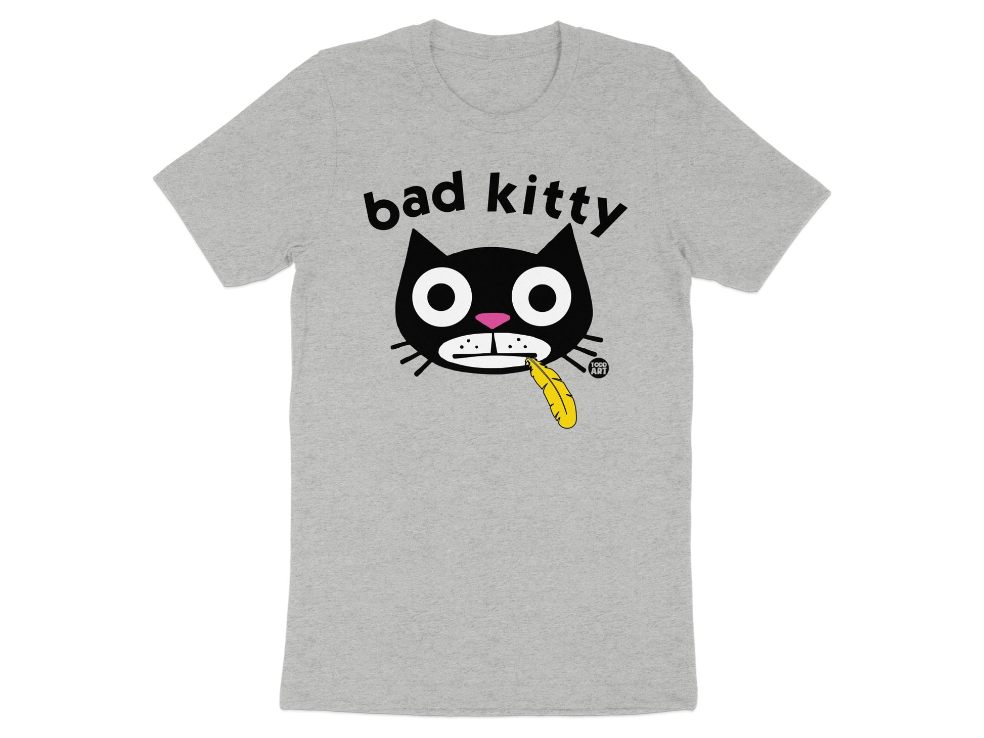 Funny Bad Kitty Graphic Tee Shirt product