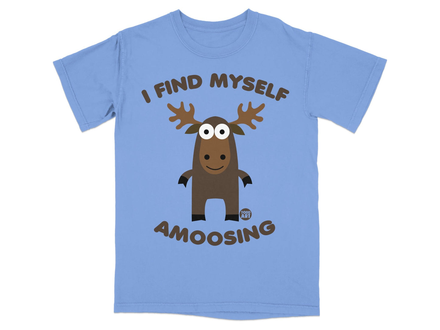 I Find Myself Amoosing Cute Moose Graphic T-shirt