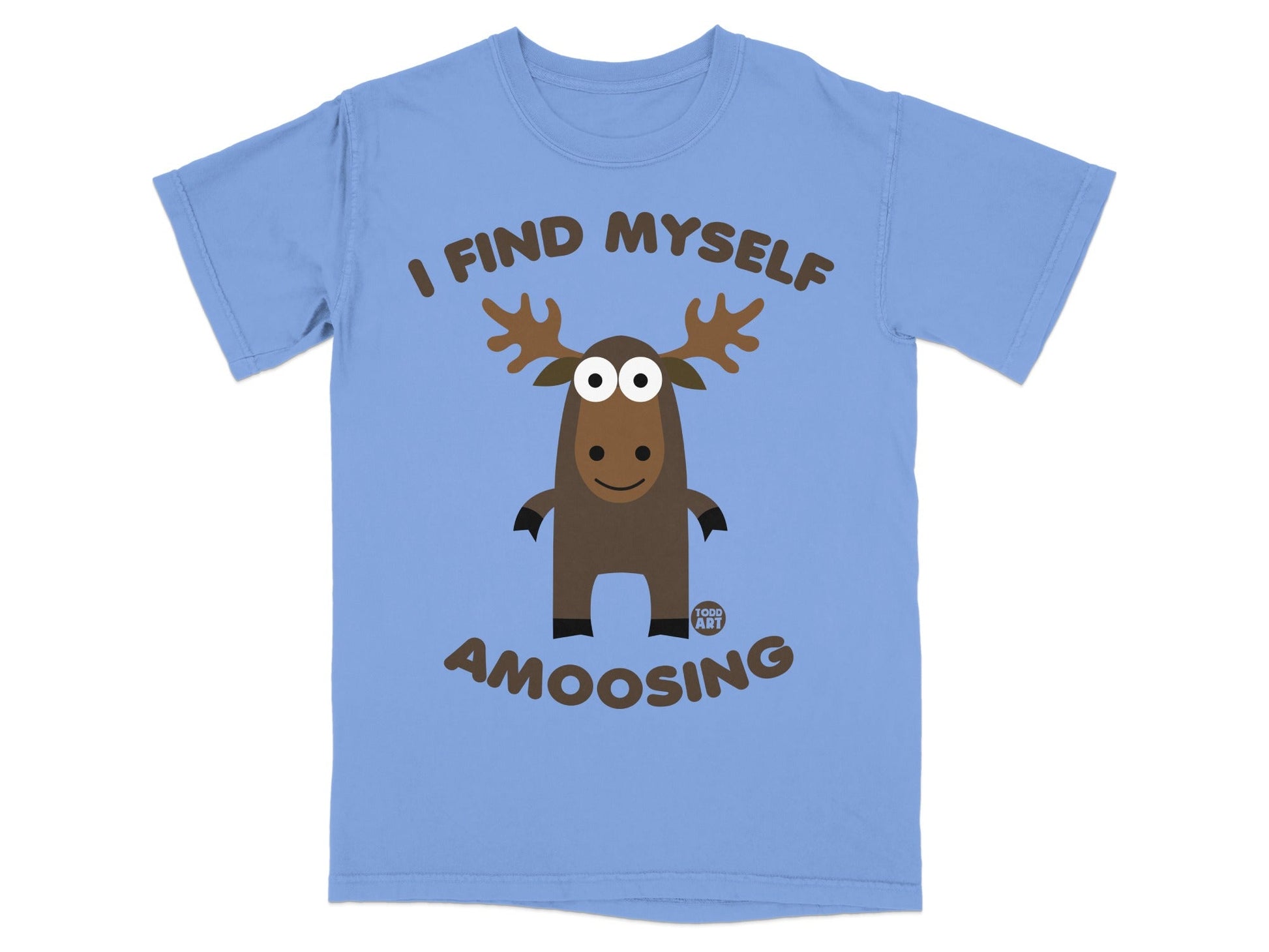 I Find Myself Amoosing Cute Moose Graphic T-shirt