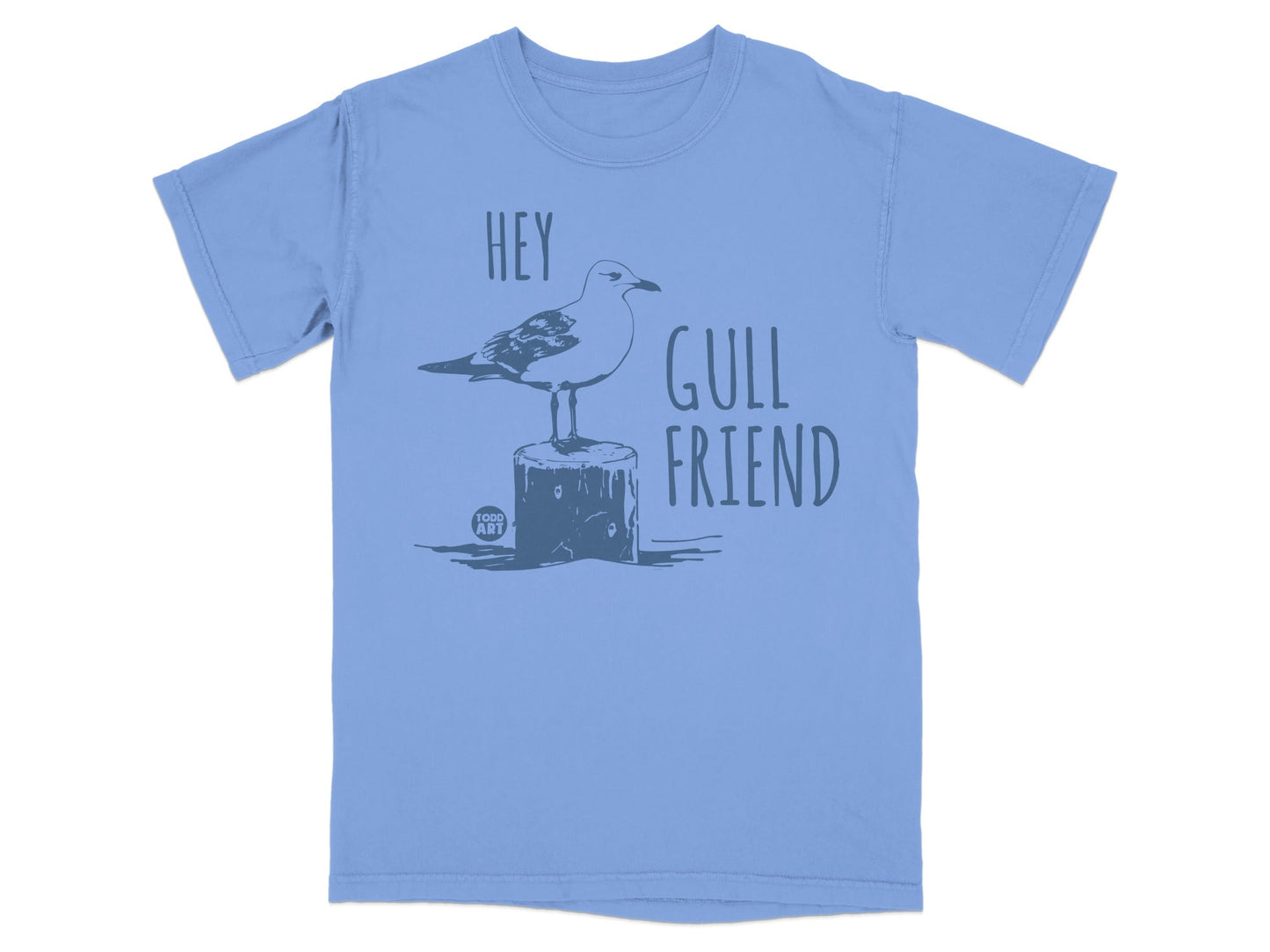 Hey Gull Friend Graphic T-Shirt for Seagull Lovers