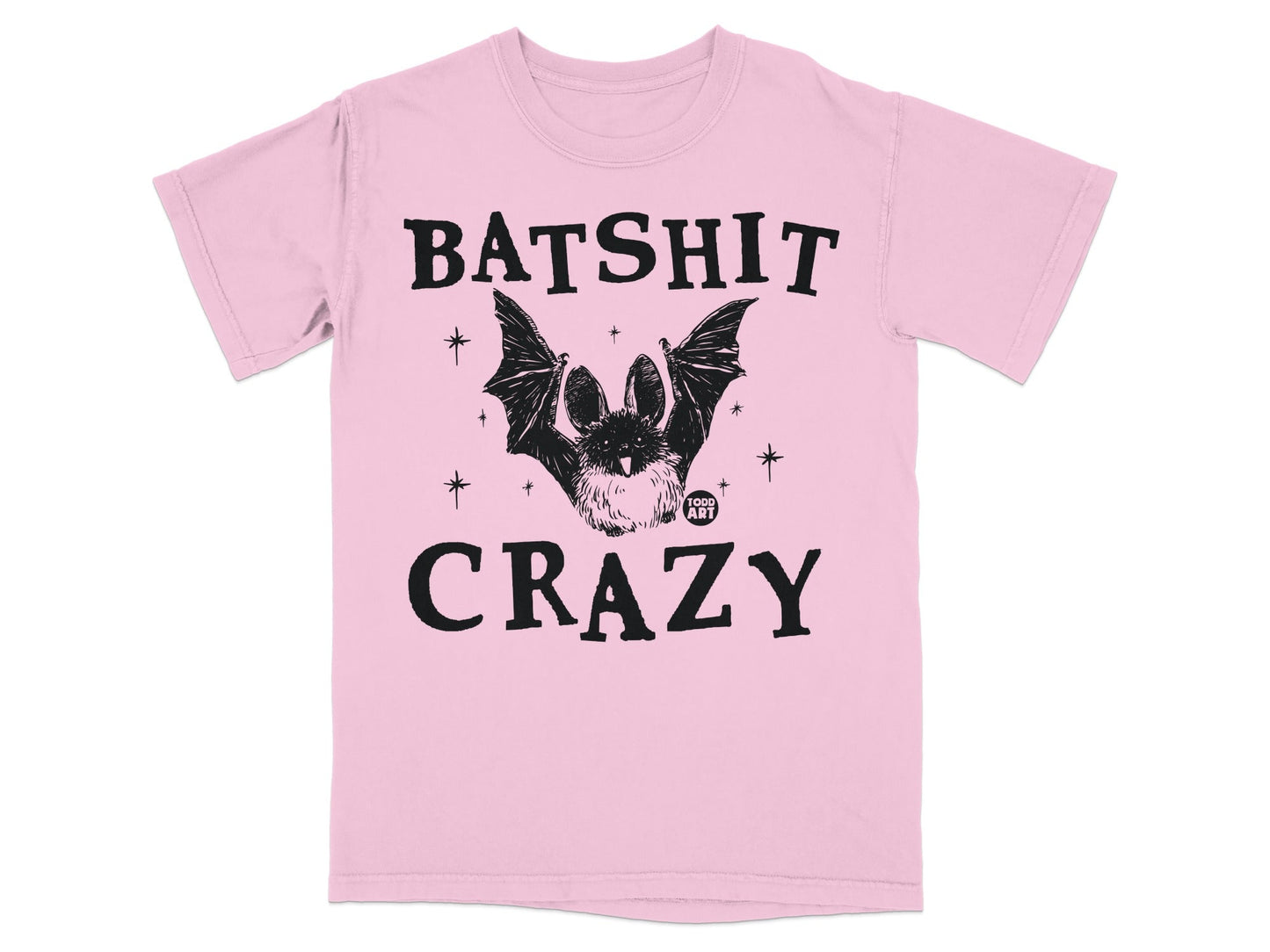 Batshit Crazy Graphic Tee with Bat Design