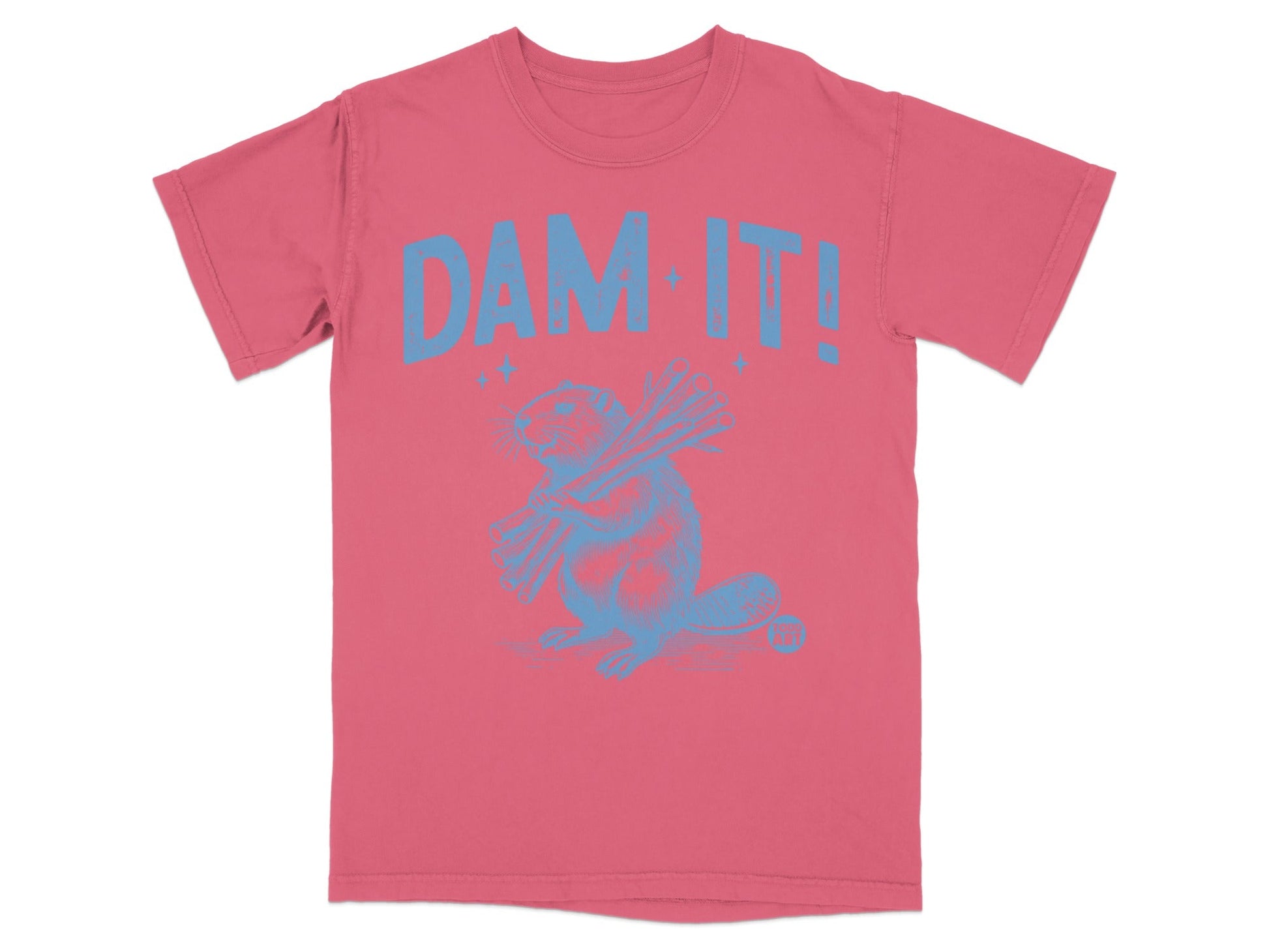 Dam It Beaver Graphic Tee Humorous T-Shirt Design