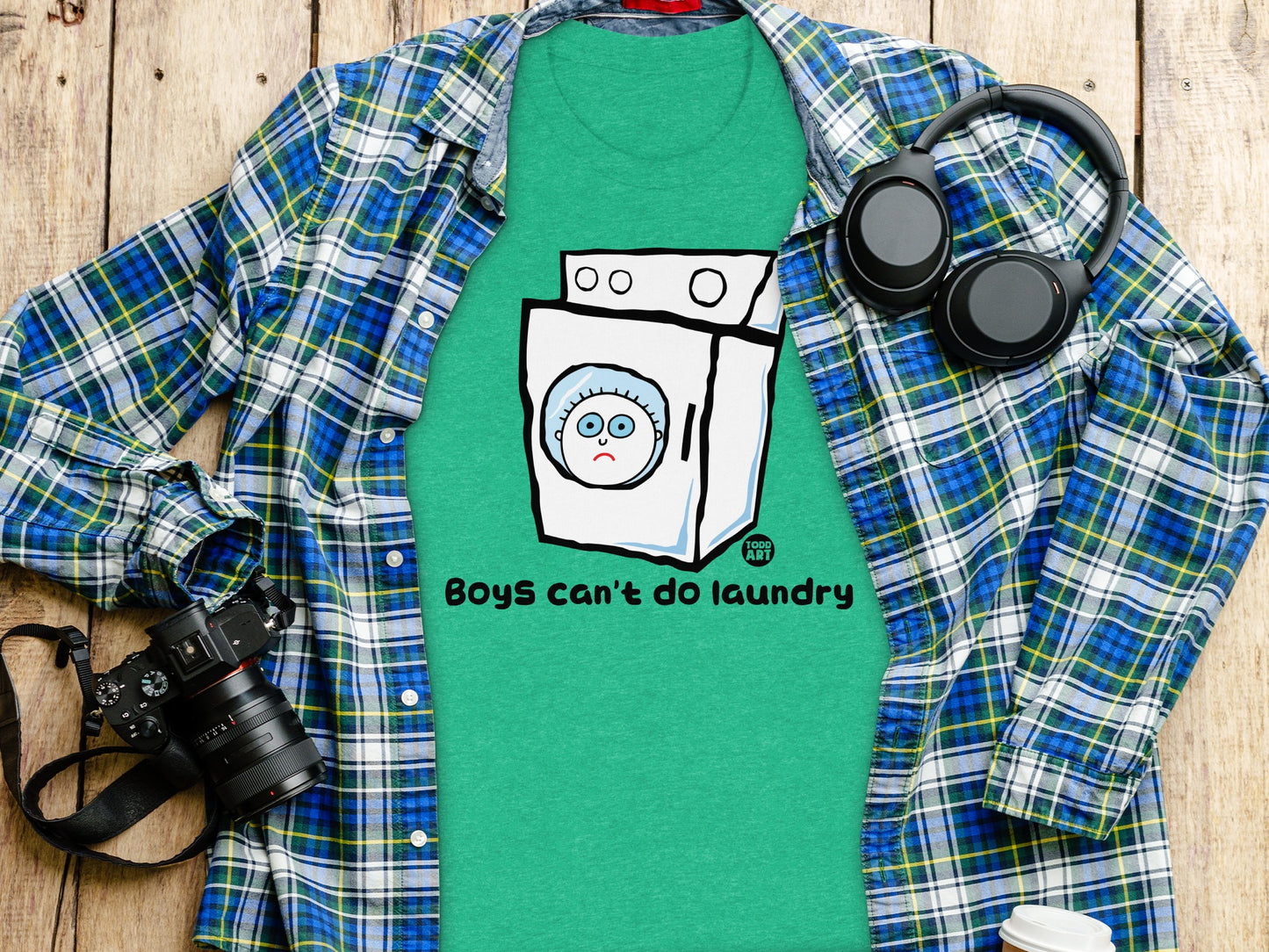 Boys Can't Do Laundry Graphic T-Shirt