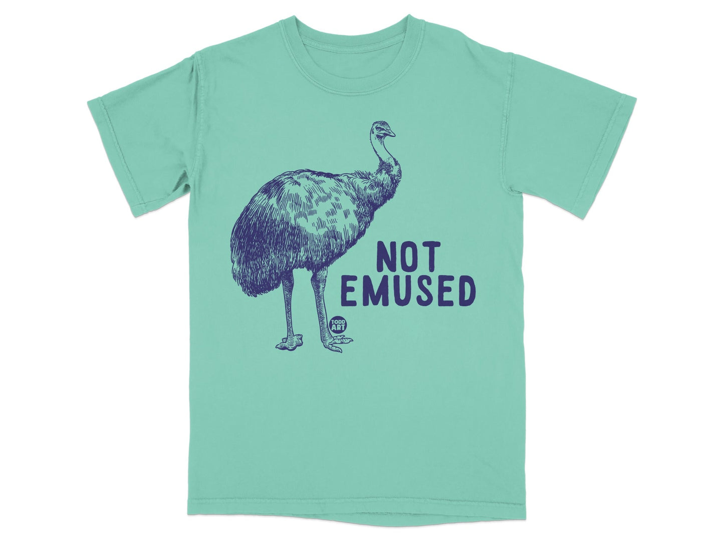 Not Emused Funny Emu Graphic Tee Shirt