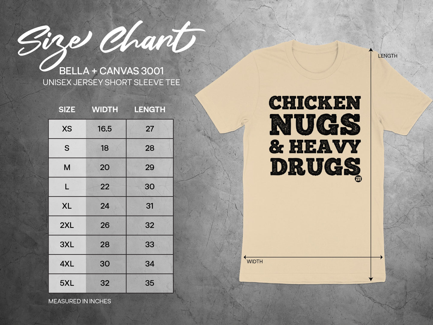 Chicken Nugs and Heavy Drugs Tee product