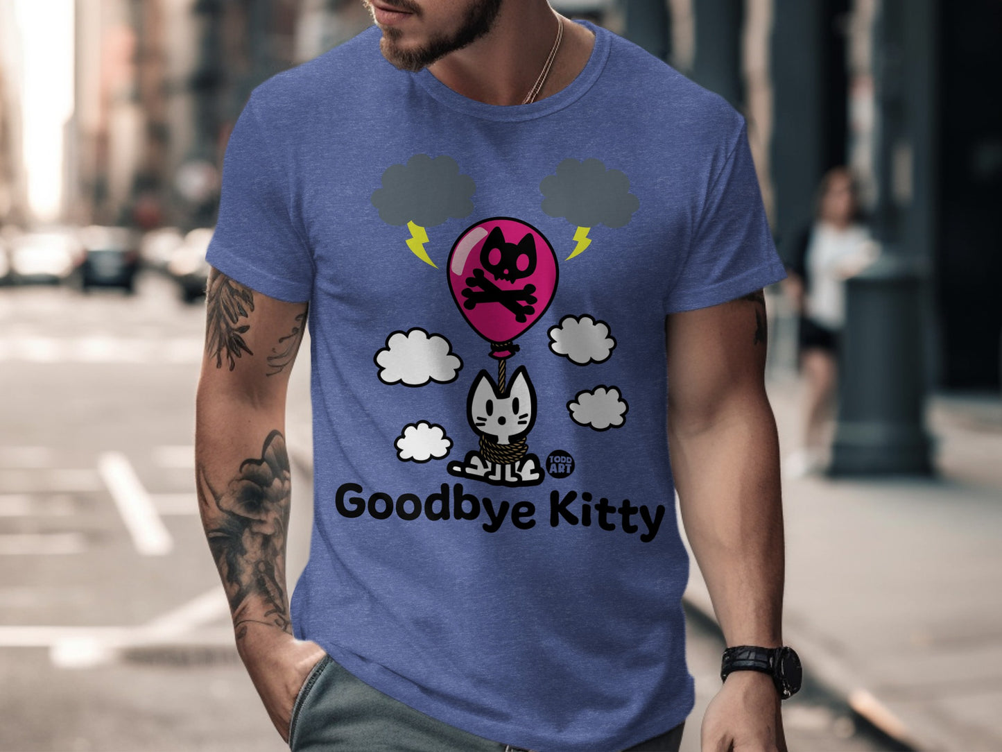 Goodbye Kitty with Balloon Unisex T-Shirt
