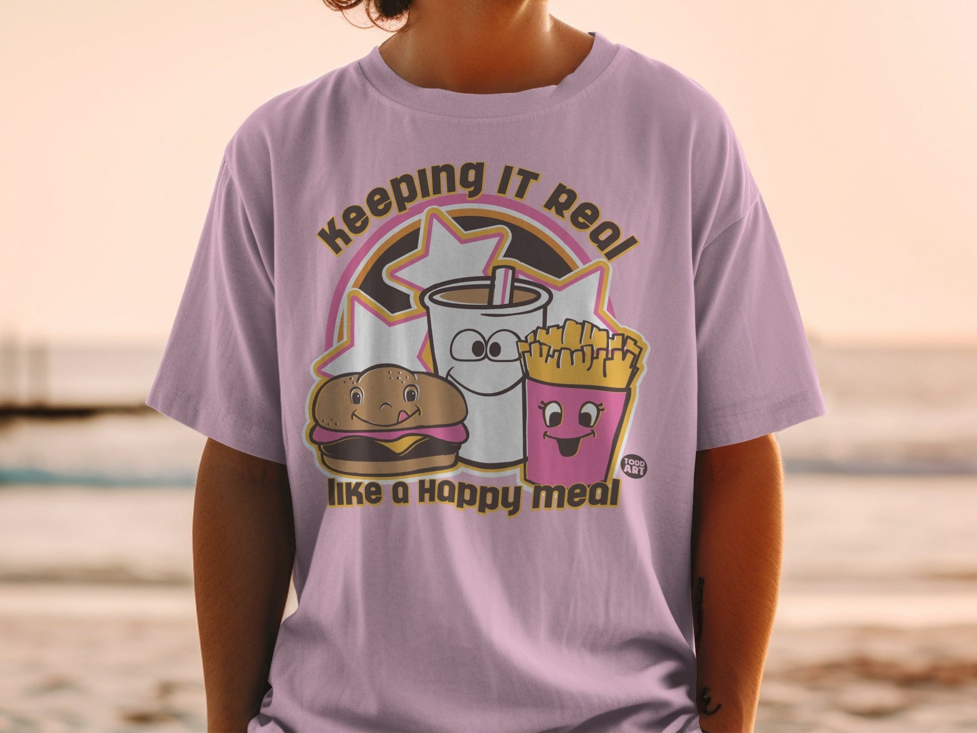 Keeping It Real Like a Happy Meal Graphic Tee