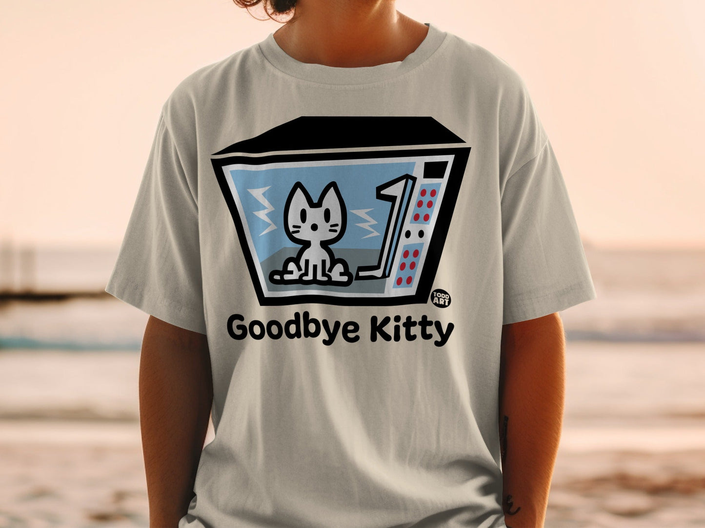 Goodbye Kitty Graphic Art Todd Art T-shirt Product
