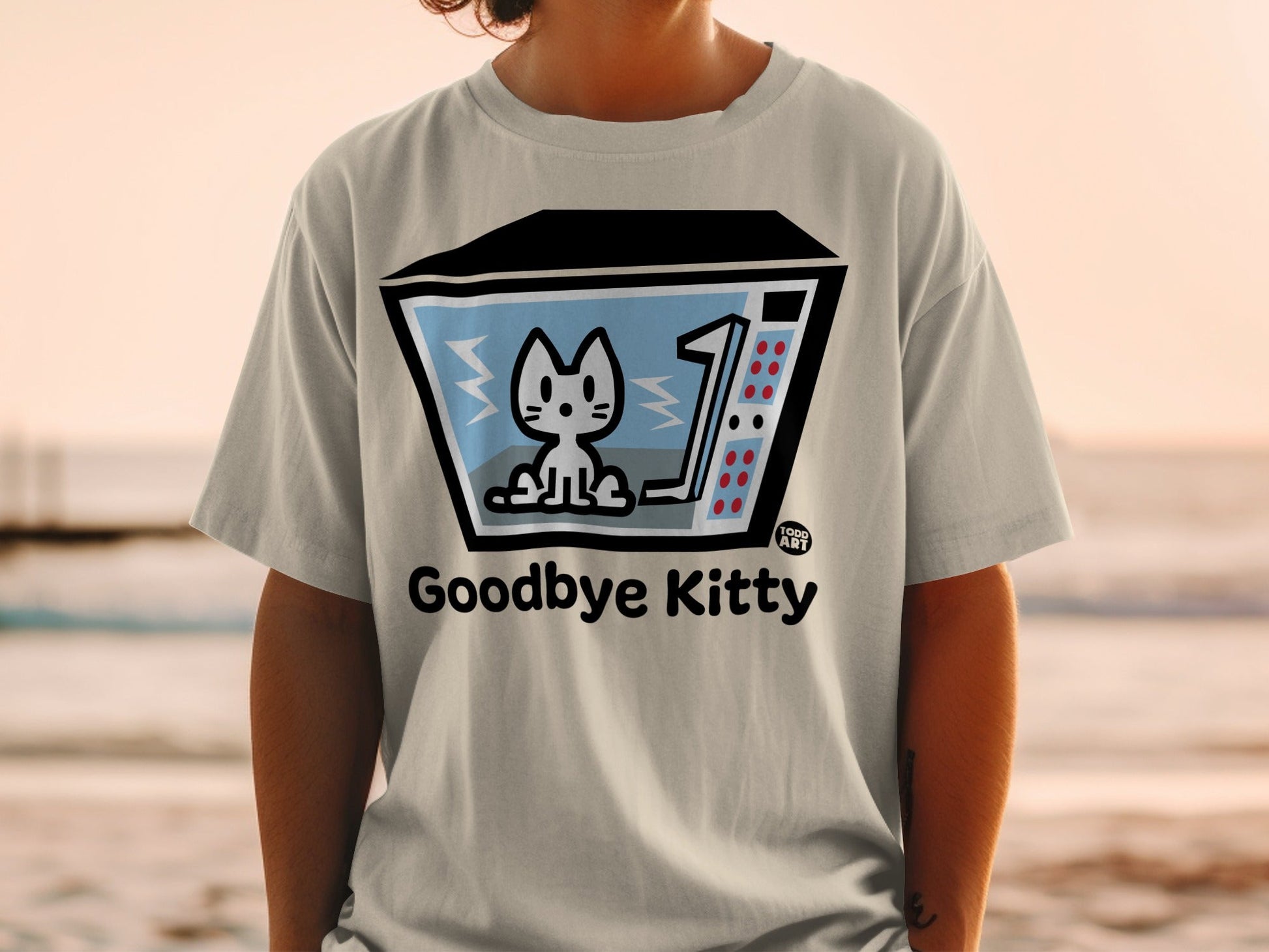 Goodbye Kitty Graphic Art Todd Art T-shirt Product