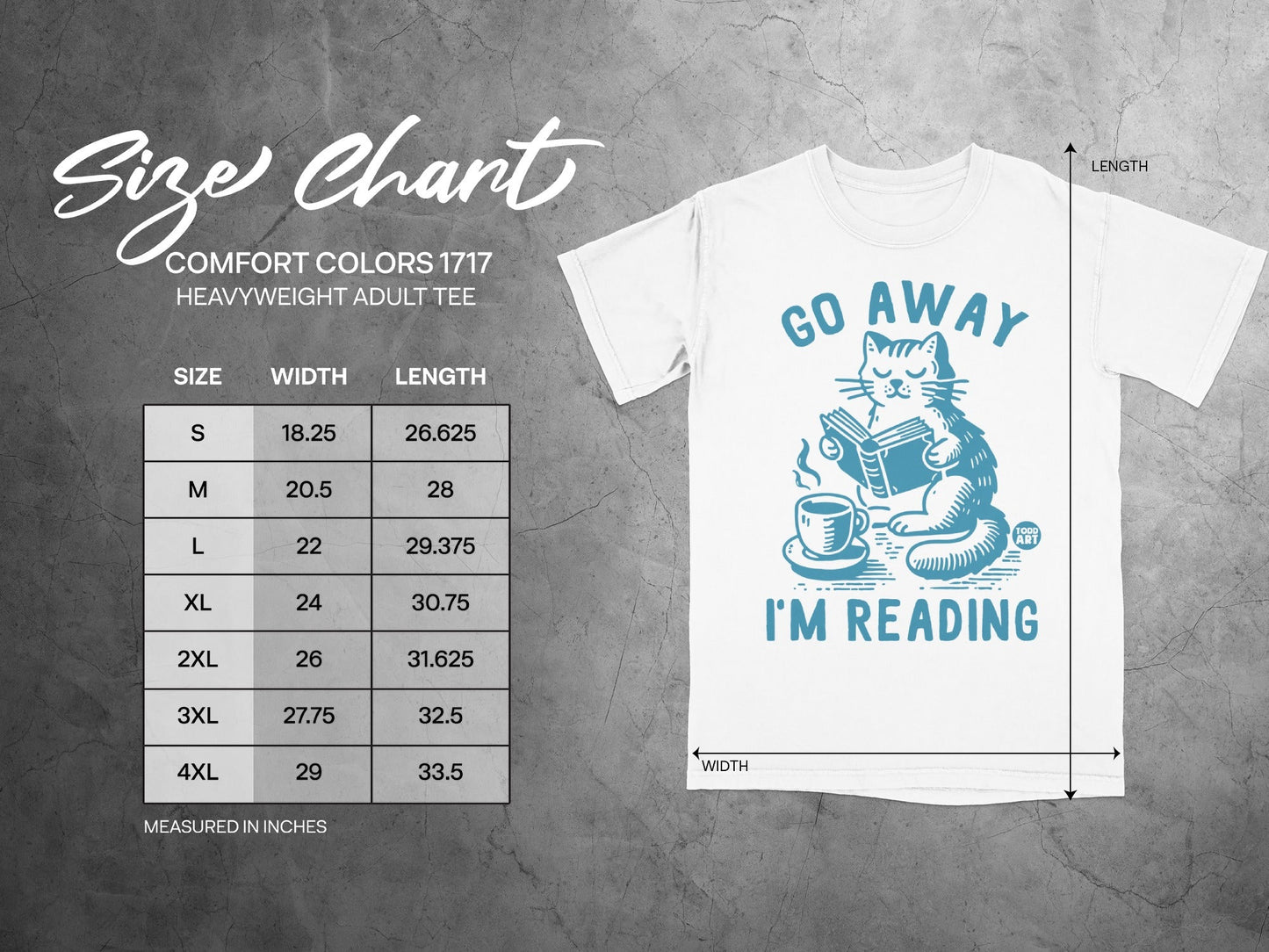 Go Away I'm Reading Graphic Tee for Book Lovers