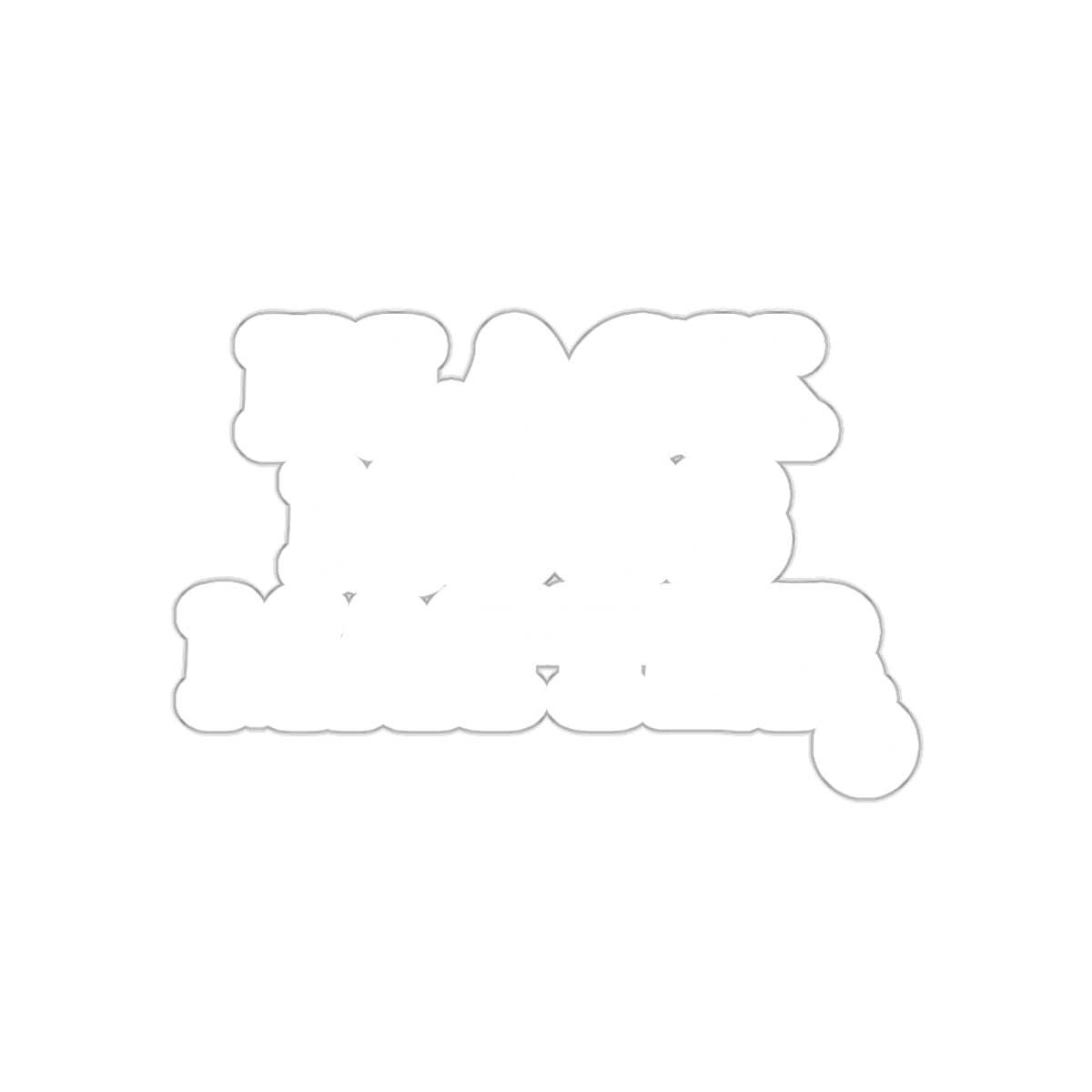 BLACK KIDS MATTER White Cutout Car Sticker
