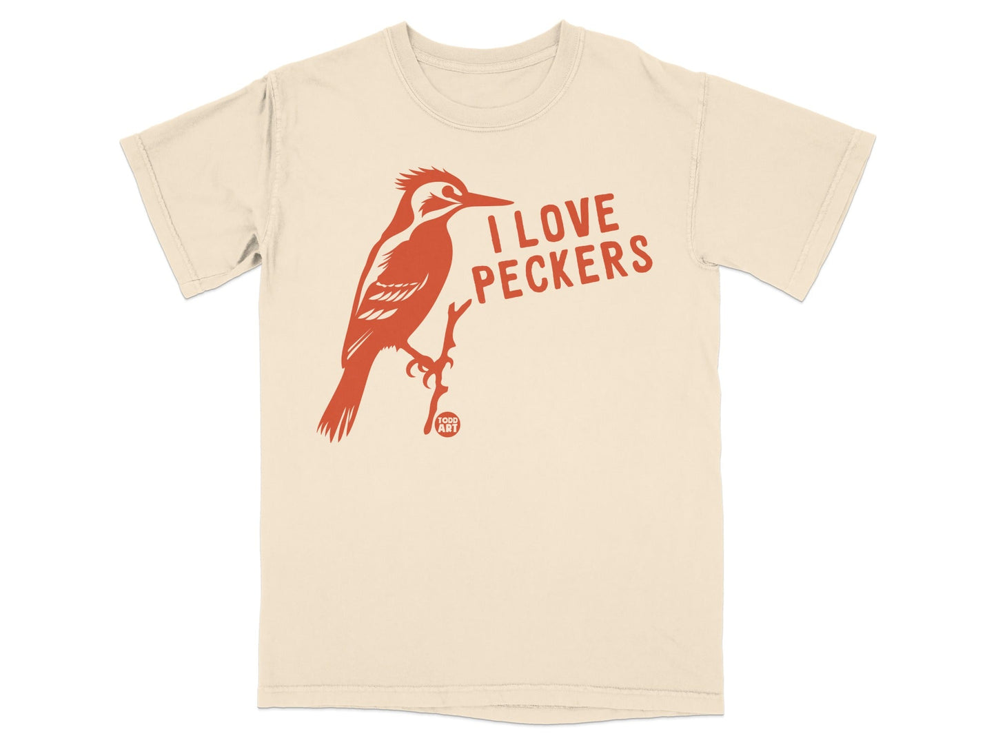 I Love Peckers Bird Graphic Tee Shirt Unique T-Shirt