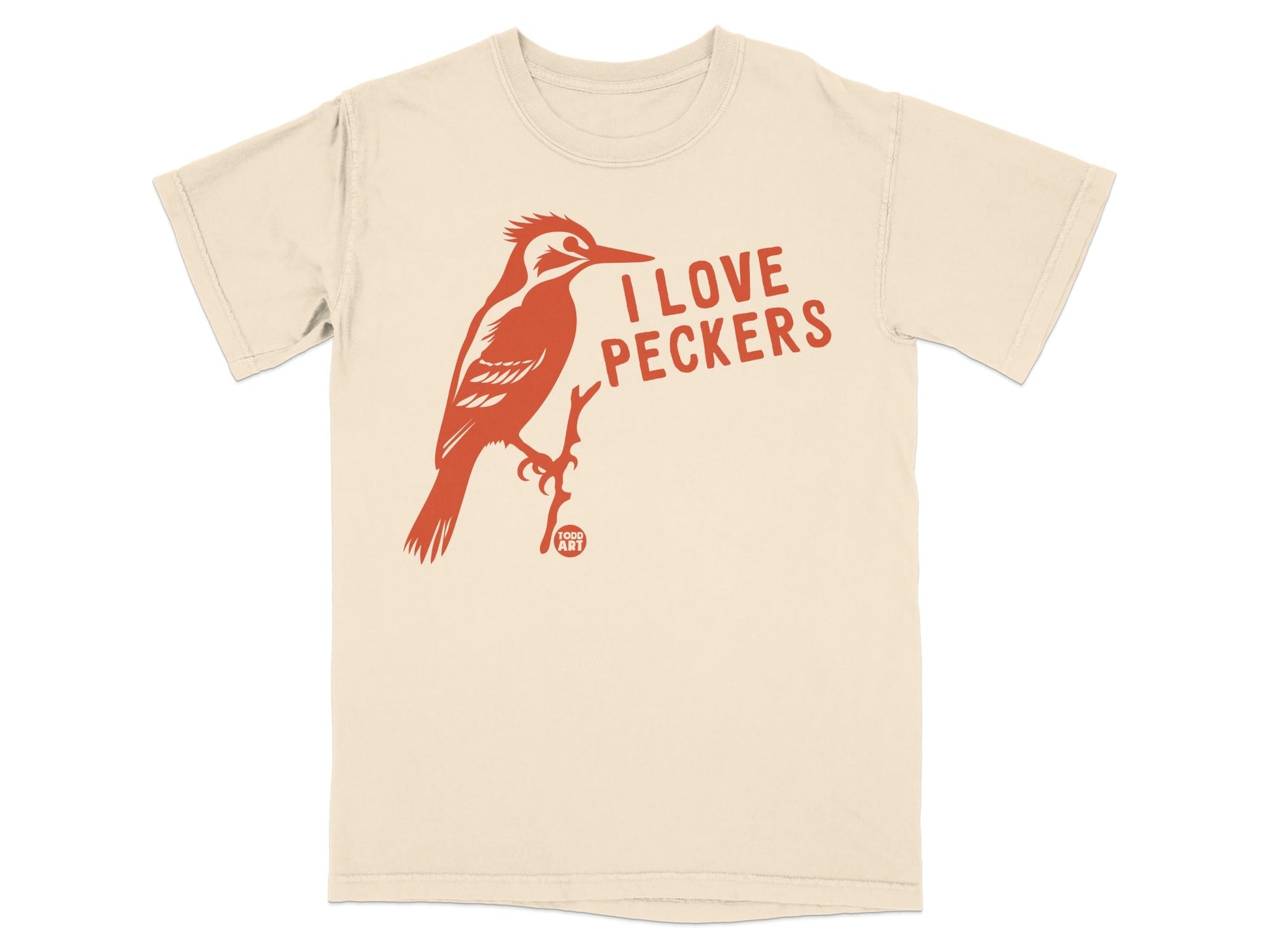 I Love Peckers Bird Graphic Tee Shirt Unique T-Shirt
