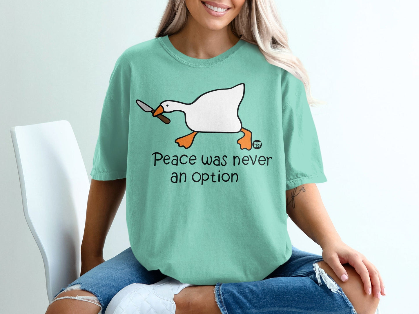 Peace Was Never an Option Graphic Tee Shirt