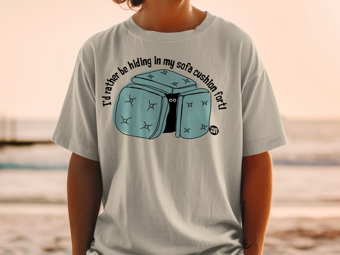 I'd rather be hiding in my sofa cushion fort! product type