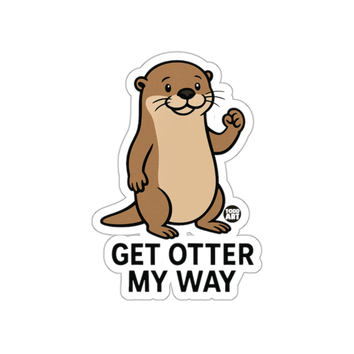 Get Otter My Way Otter Themed Sticker Product