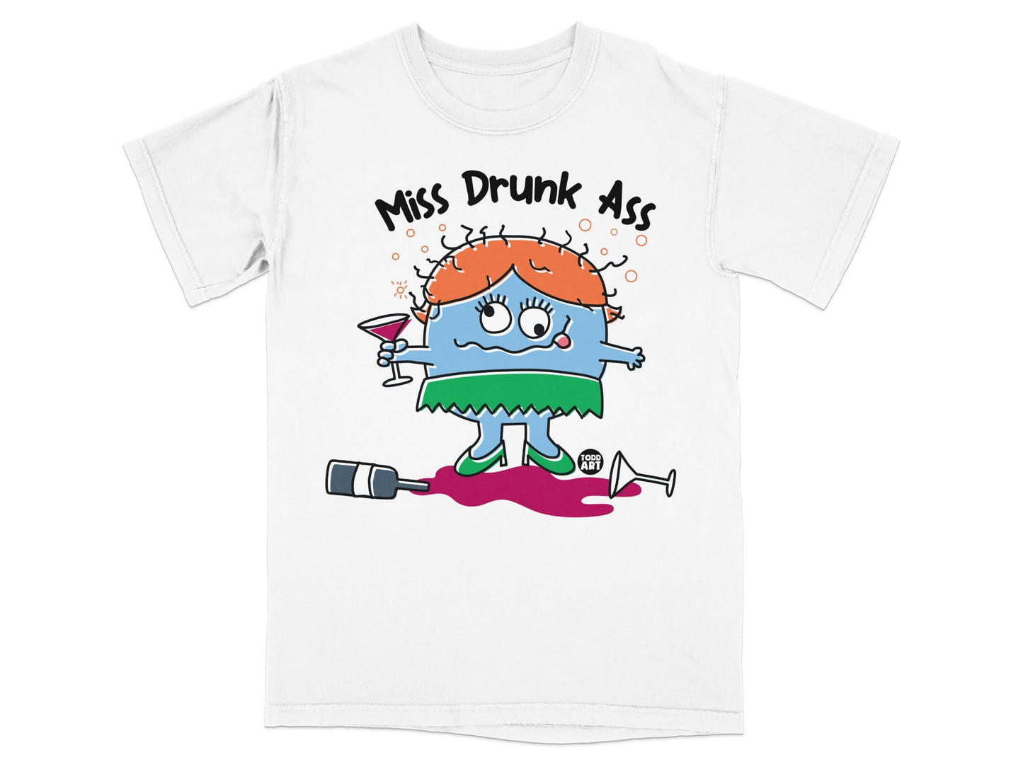 Miss Drunk Ass Graphic Tee Fun Party Shirt