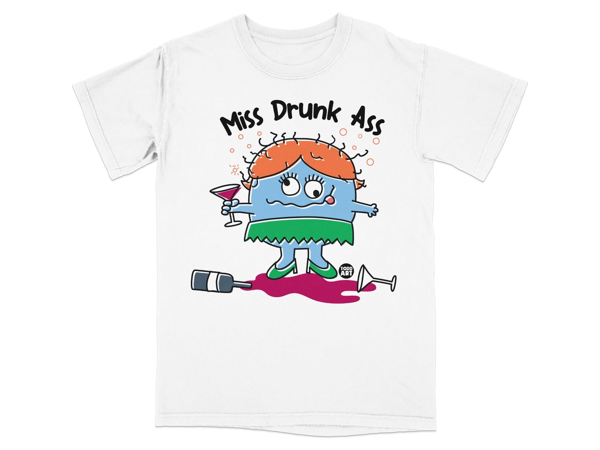 Miss Drunk Ass Graphic Tee Fun Party Shirt