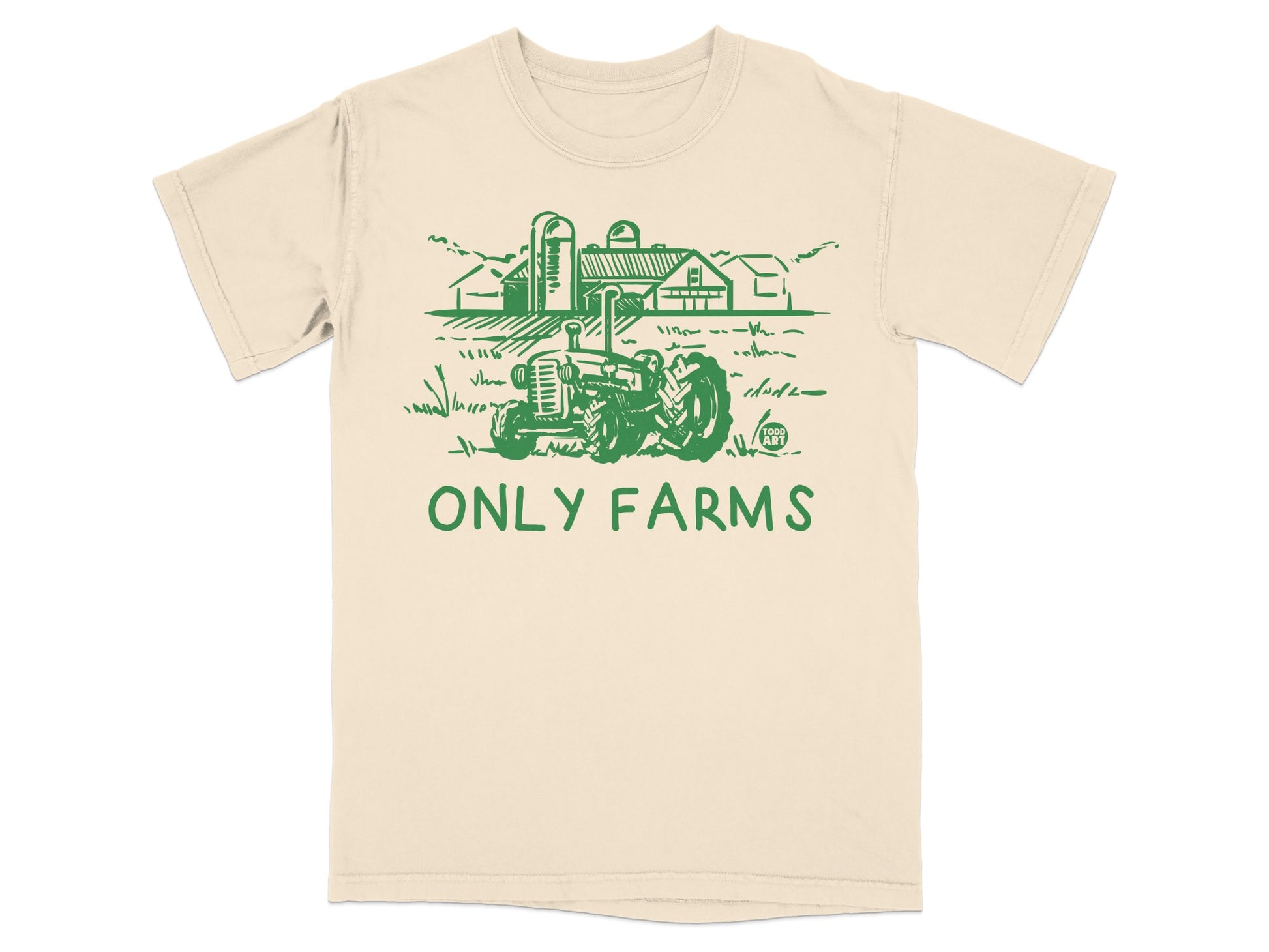 Only Farms Green Farm Tractor Barn Silos Scene product type